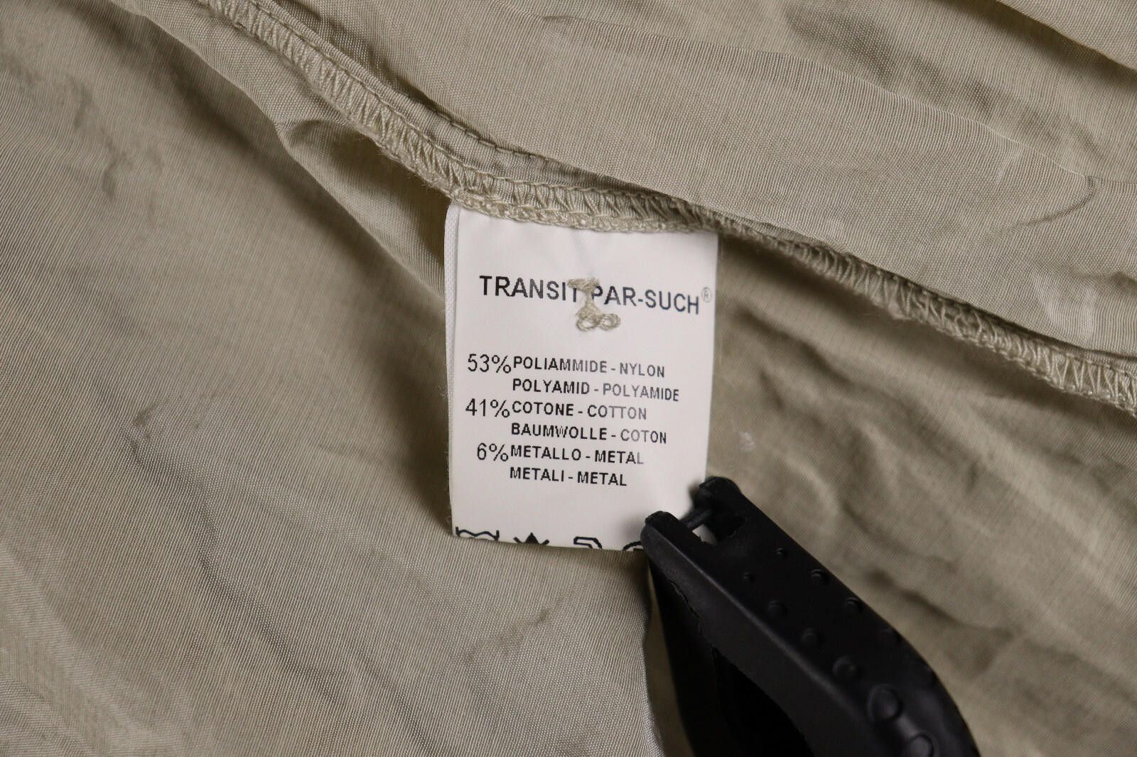 Transit Transit Par Such TR-900 Beige Metal Coat Jacket Size 1 Size M / US 6-8 / IT 42-44 - 11 Thumbnail