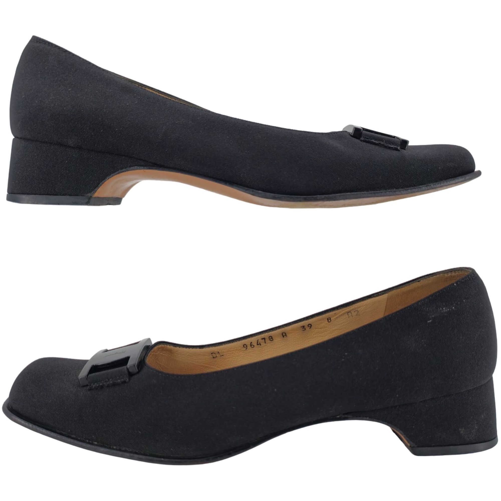 Salvatore Ferragamo Salvatore Ferragamo Italy Black Fabric Formal Dress Shoe 8AA Size US 8 / EU 41 - 4 Thumbnail