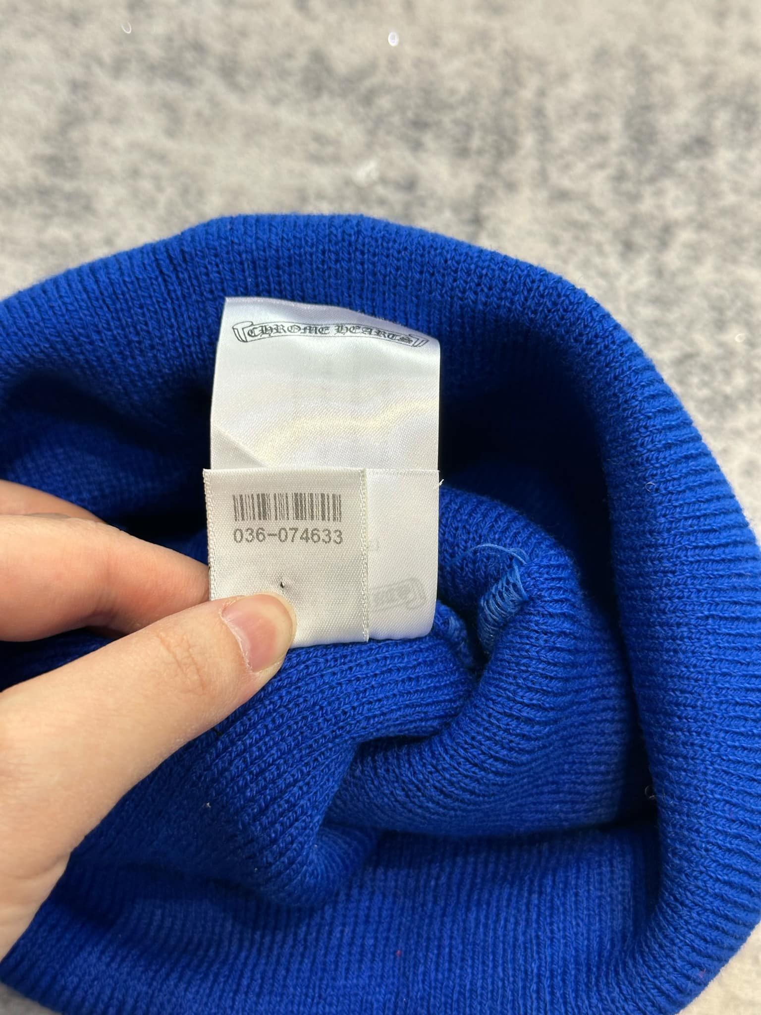 Chrome Hearts CHROME HEARTS stacked +CHROME HEARTS+ beanie navy Size ONE SIZE - 6 Thumbnail