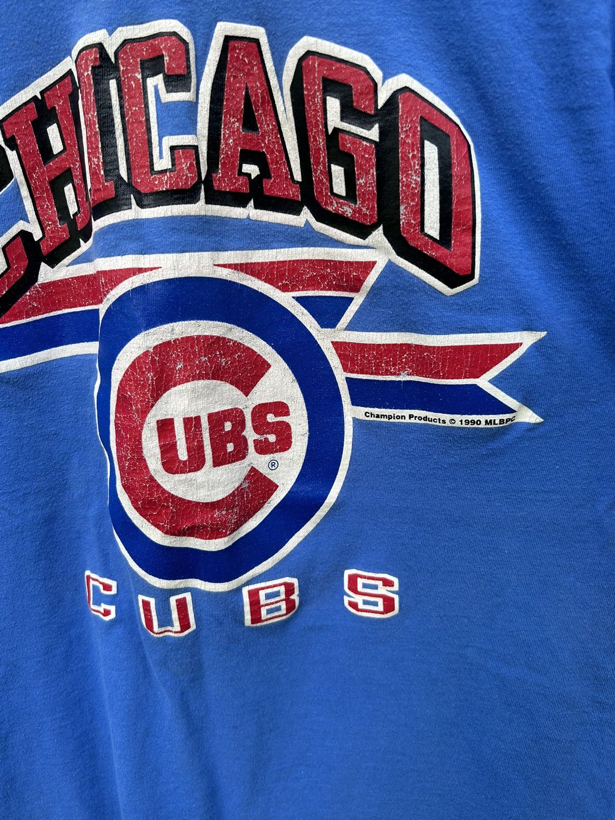 Vintage 1990 Champion X Chicago Cubs short-sleeve graphic tee Size US L / EU 52-54 / 3 - 3 Thumbnail