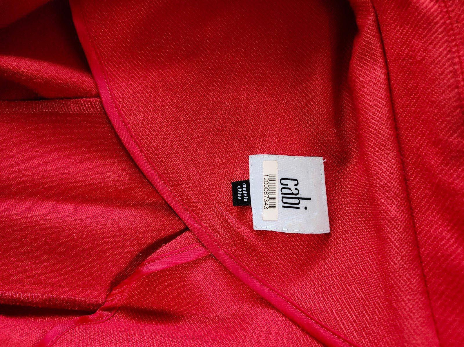 Designer CABI Red knit blazer xs Size S / US 4 / IT 40 - 2 Thumbnail