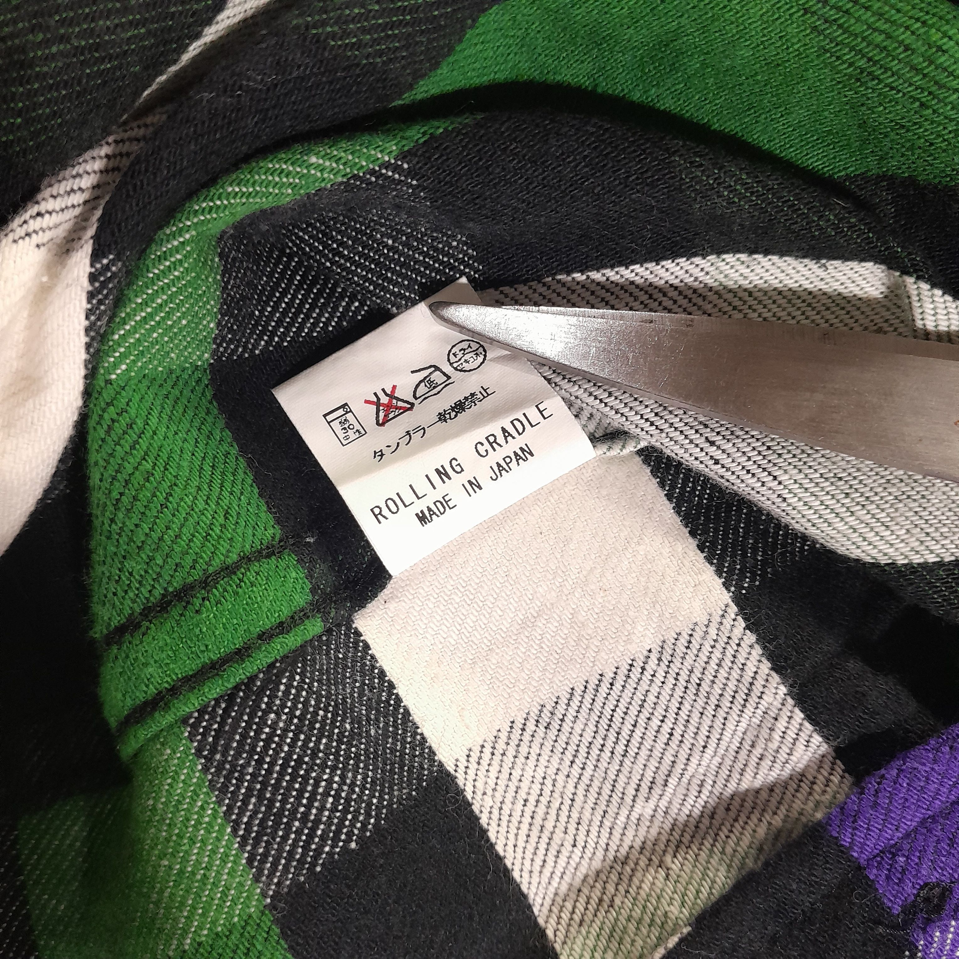 Japanese Brand Rolling Cradle Japan Wool Flannel Vintage Shirt Size US M / EU 48-50 / 2 - 14 Thumbnail