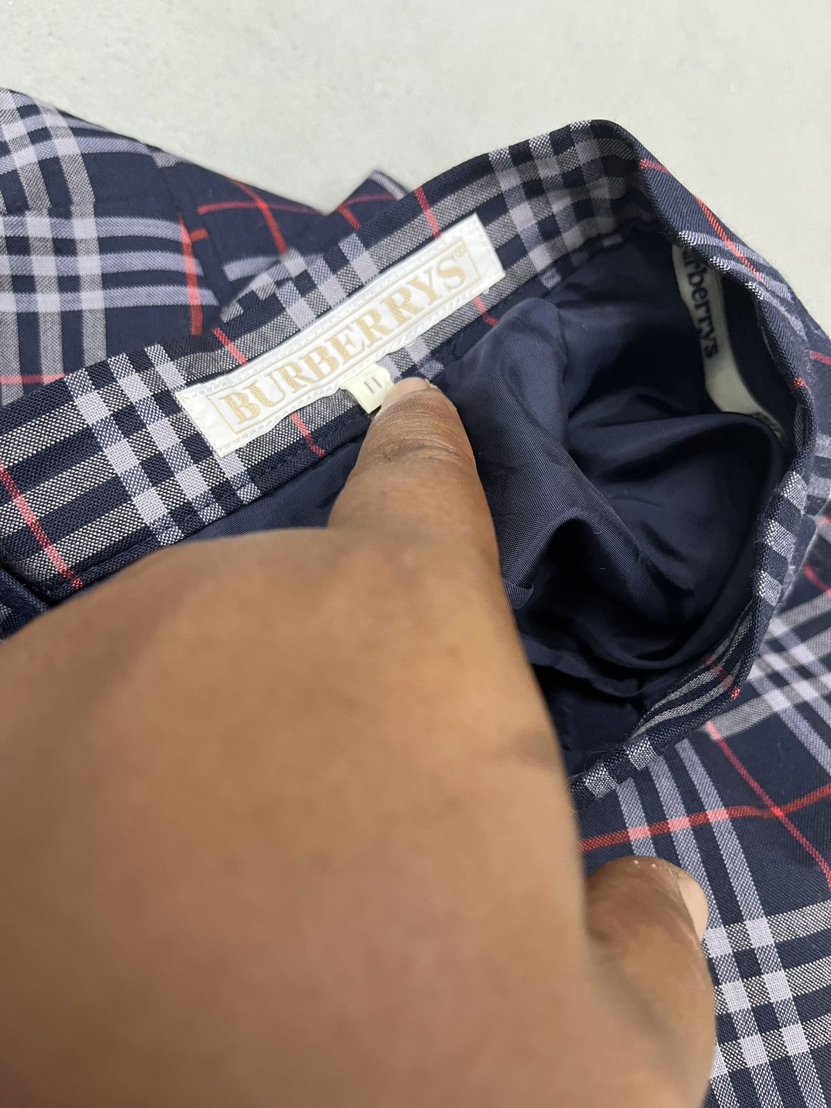 Burberry × Vintage ARCHIVE🔥BURBERRY WOOL CHECKED SKIRT Size 28" / US 6 / IT 42 - 10 Thumbnail