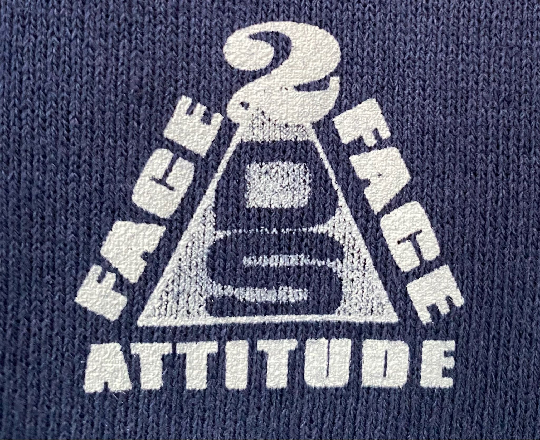 Hanes 90’s Attitude Humor Who Cares Cartoon Navy Sweatshirt Small Size S / US 4 / IT 40 - 5 Thumbnail