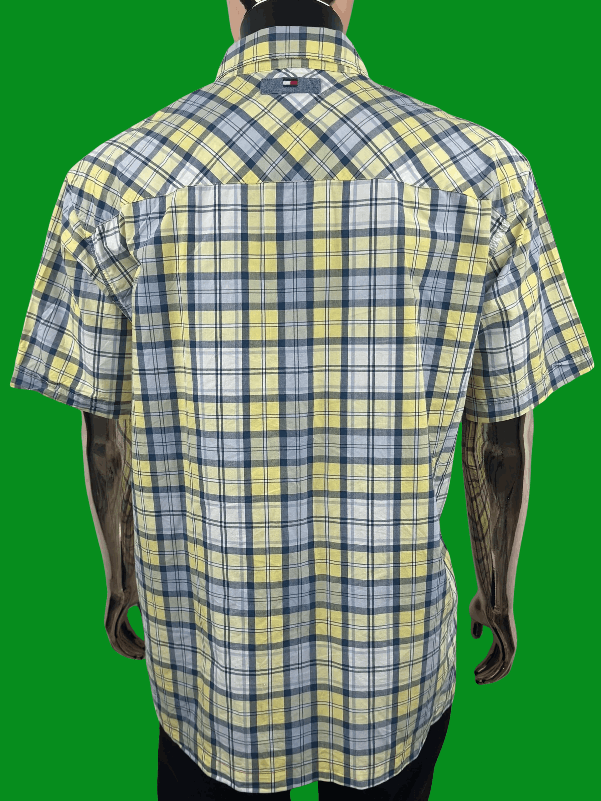 Tommy Hilfiger VTG Tommy Jeans Plaid Chest Strap & Velcro Pockets Size US XL / EU 56 / 4 - 6 Thumbnail