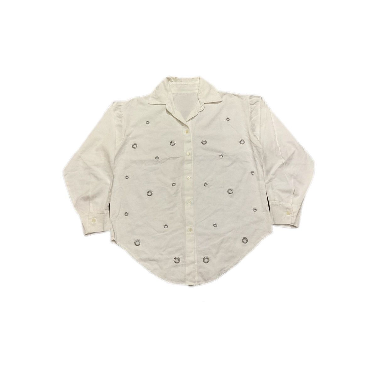 Hysteric Glamour × Japanese Brand × Le Grande Bleu (L.G.B.) 🔥Japanese Y2K Multi Eyelet Shirt Lgb Style Size US M / EU 48-50 / 2 - 2 Thumbnail