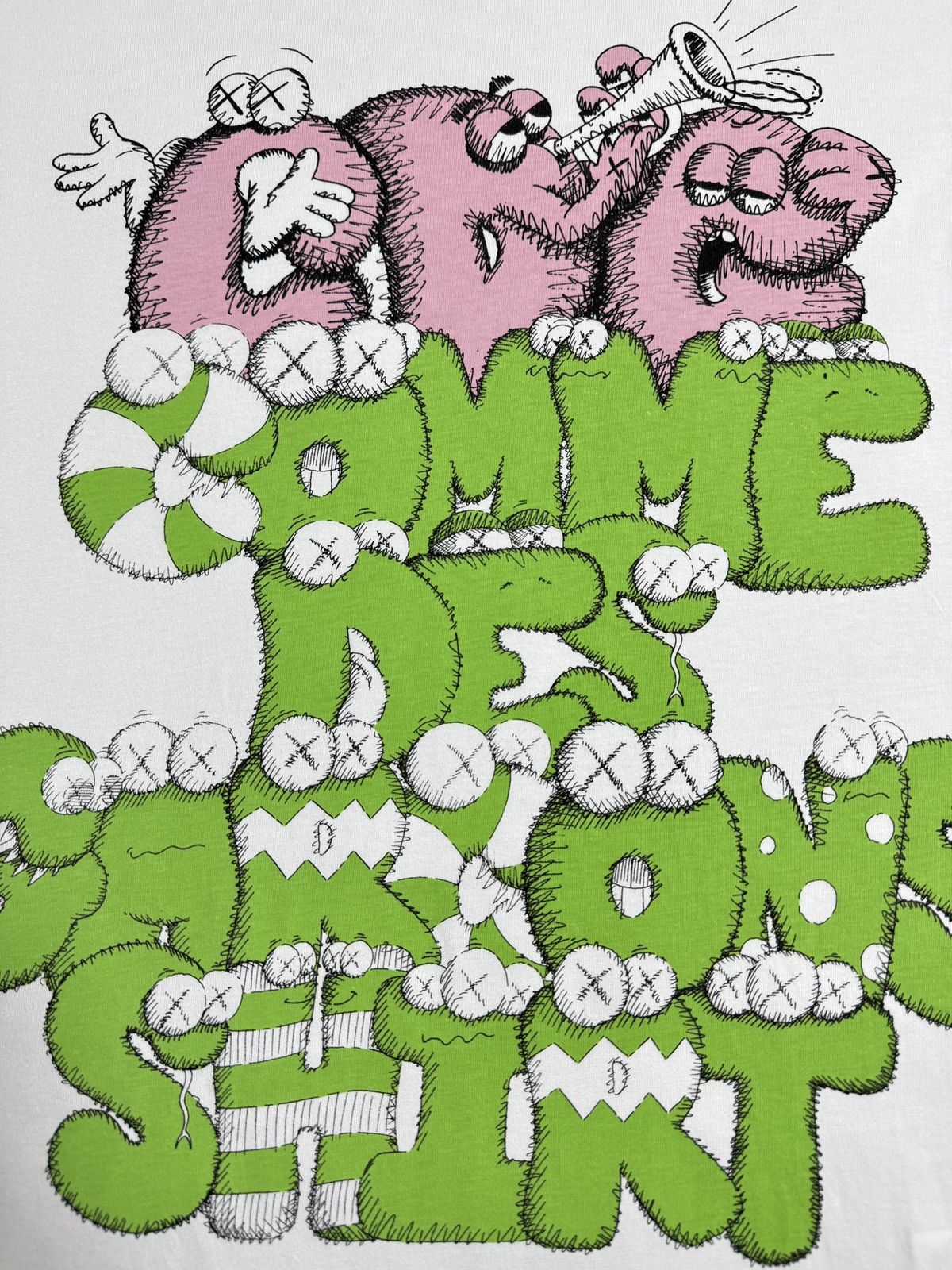 Comme des Garcons SHIRT × Kaws Kaws X CDG Comme Des Garcons Shirt tee artist graffiti RARE Size US L / EU 52-54 / 3 - 2 Thumbnail