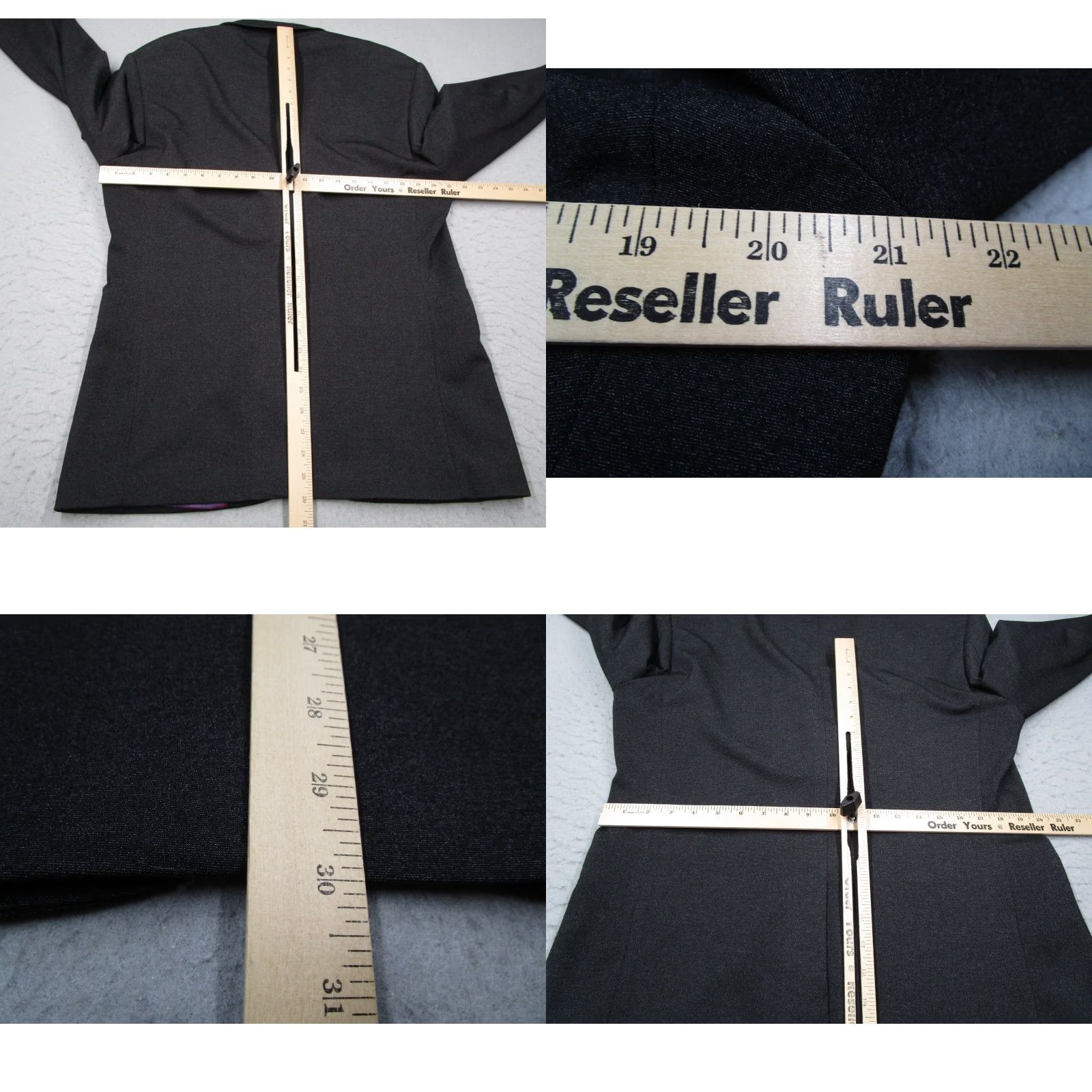 Vintage Haupt Germany Blazer Mens 50 Extra Large Gray Polyester Blend 2 Button Size 42R - 8 Thumbnail