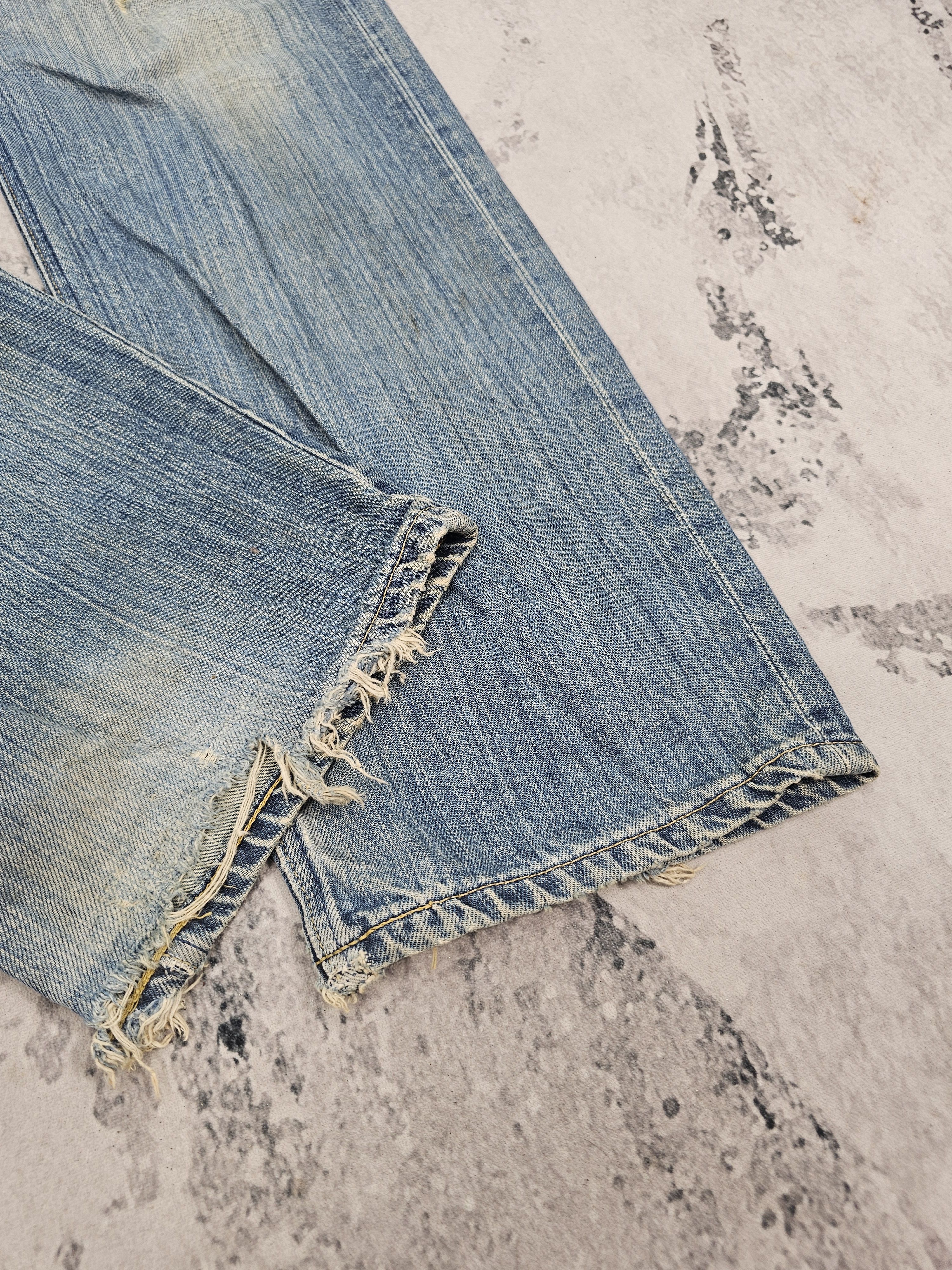 Lee Vintage LEE RIDERS Ripped Workwear Jeans JB0244 Size 33x32.5 Size US 33 - 8 Thumbnail