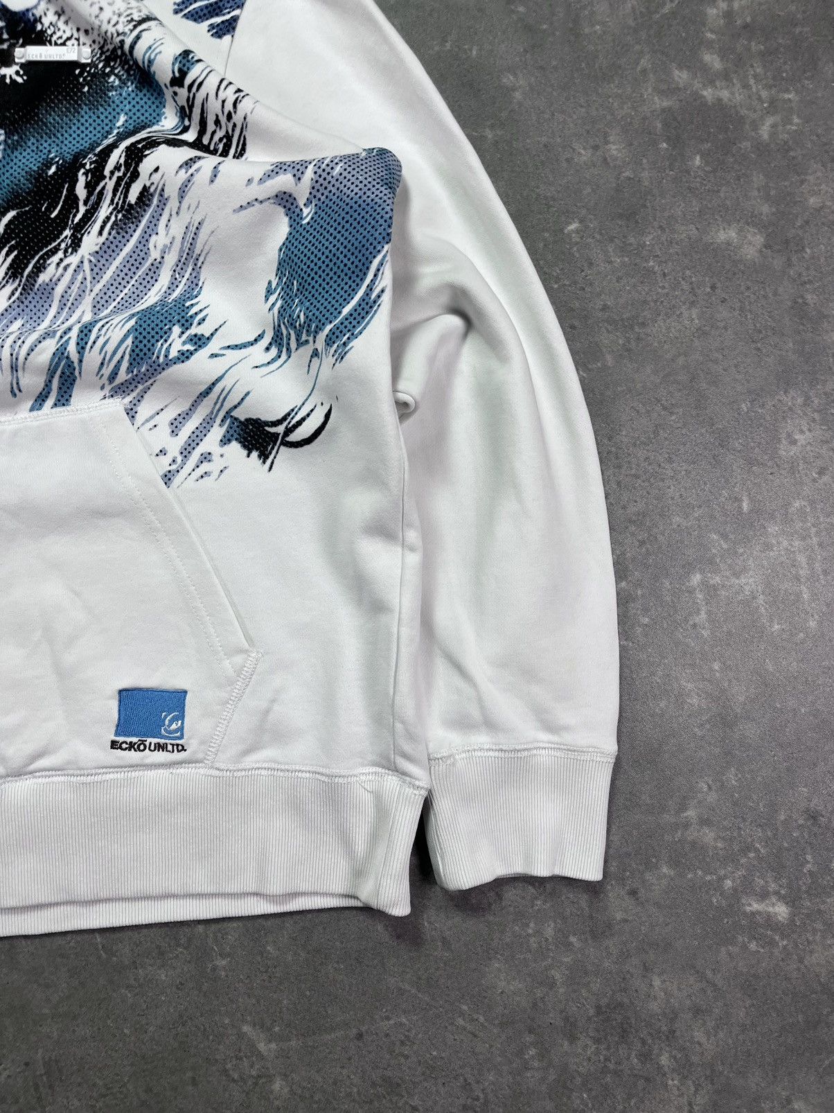 Ecko Unltd. Ecko Unlimited Y2K 3D Rhino Logo Zip Hoodie XL White Size US XL / EU 56 / 4 - 6 Thumbnail