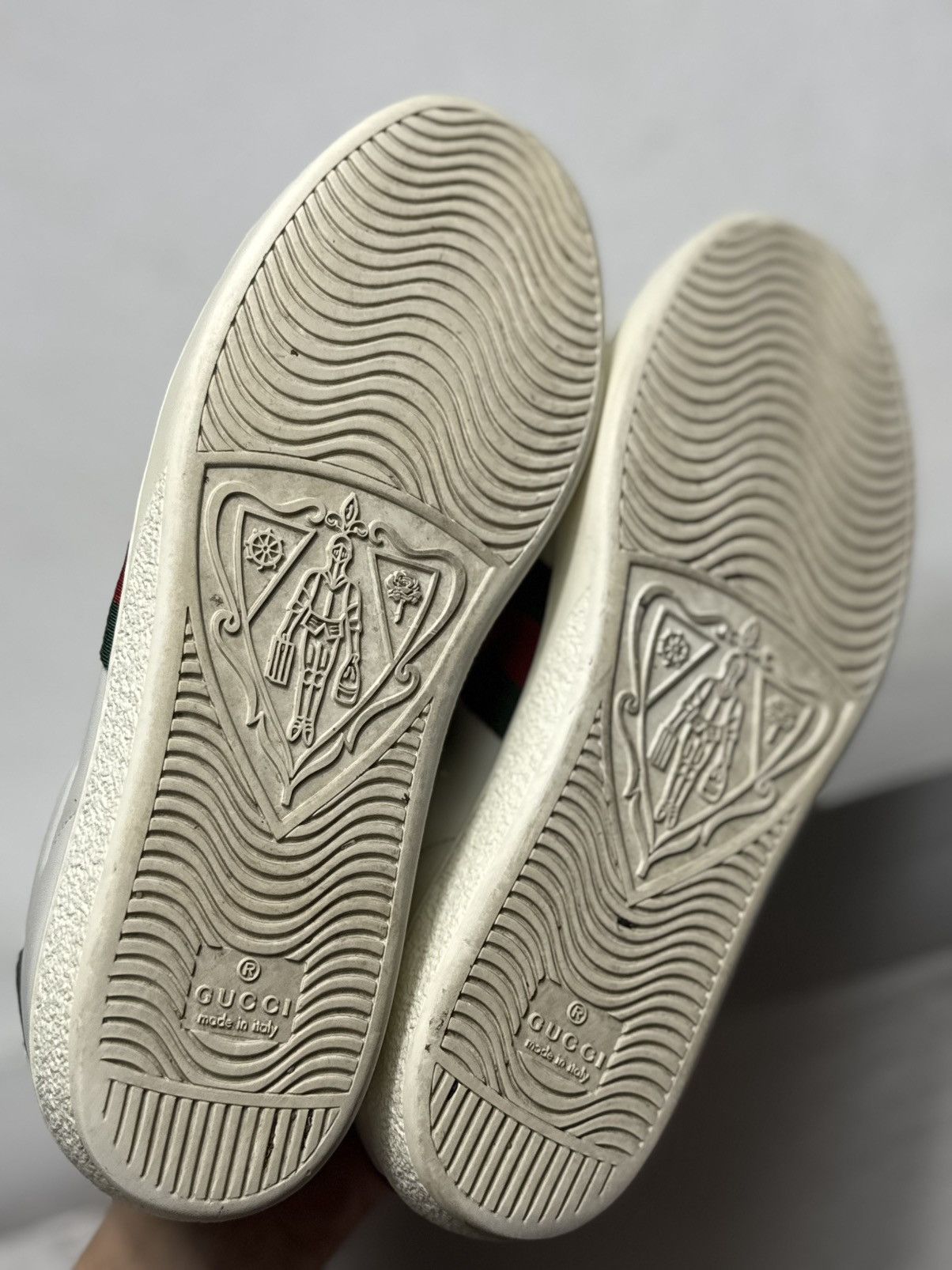 Gucci Gucci GG Leather White Sneakers luxury Size US 7.5 / EU 40-41 - 10 Thumbnail