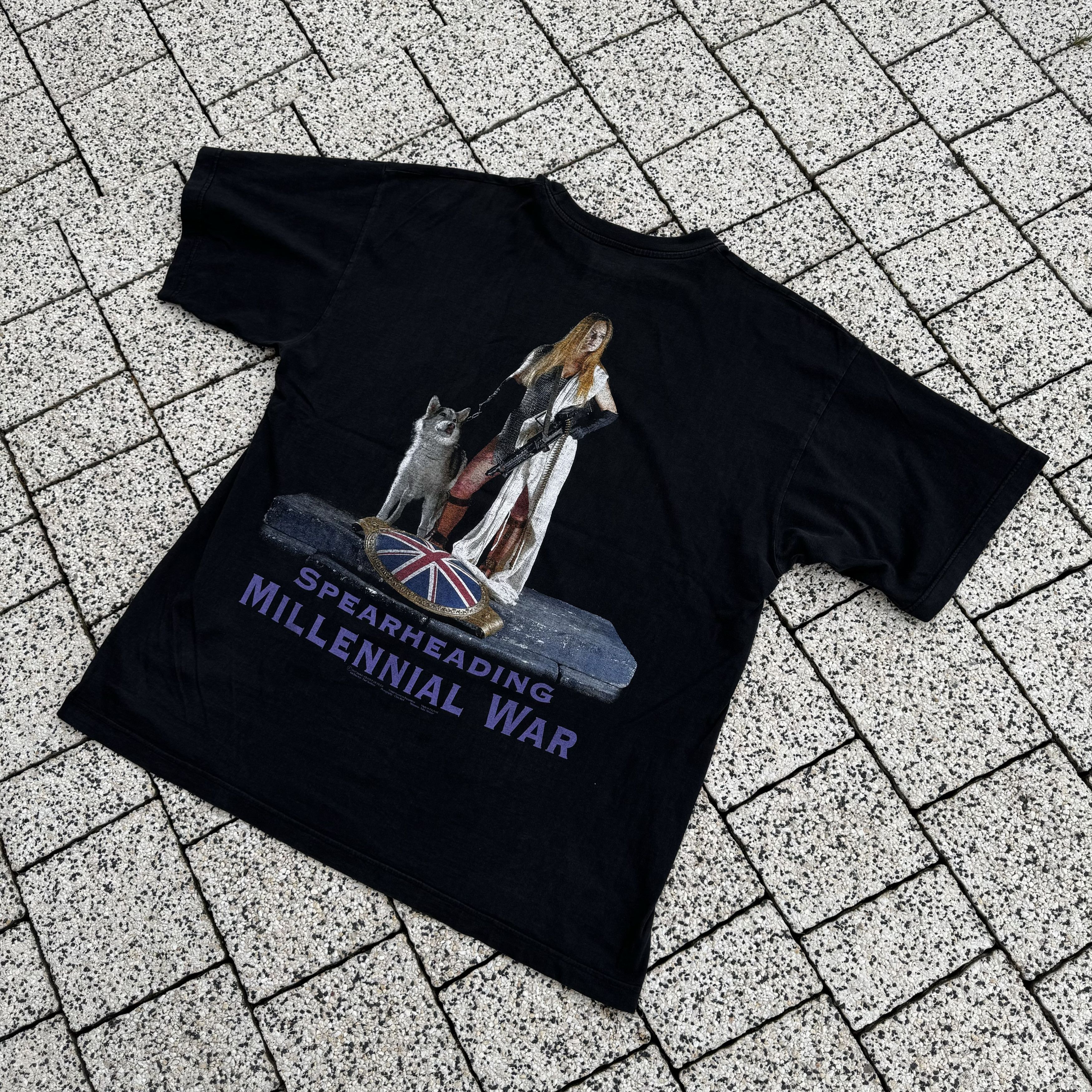 Band Tees × Vintage CRADLE OF FILTH SPEARHEAD WAR METAL BAND 90S T SHIRT VINTAGE Size US XL / EU 56 / 4 - 2 Thumbnail