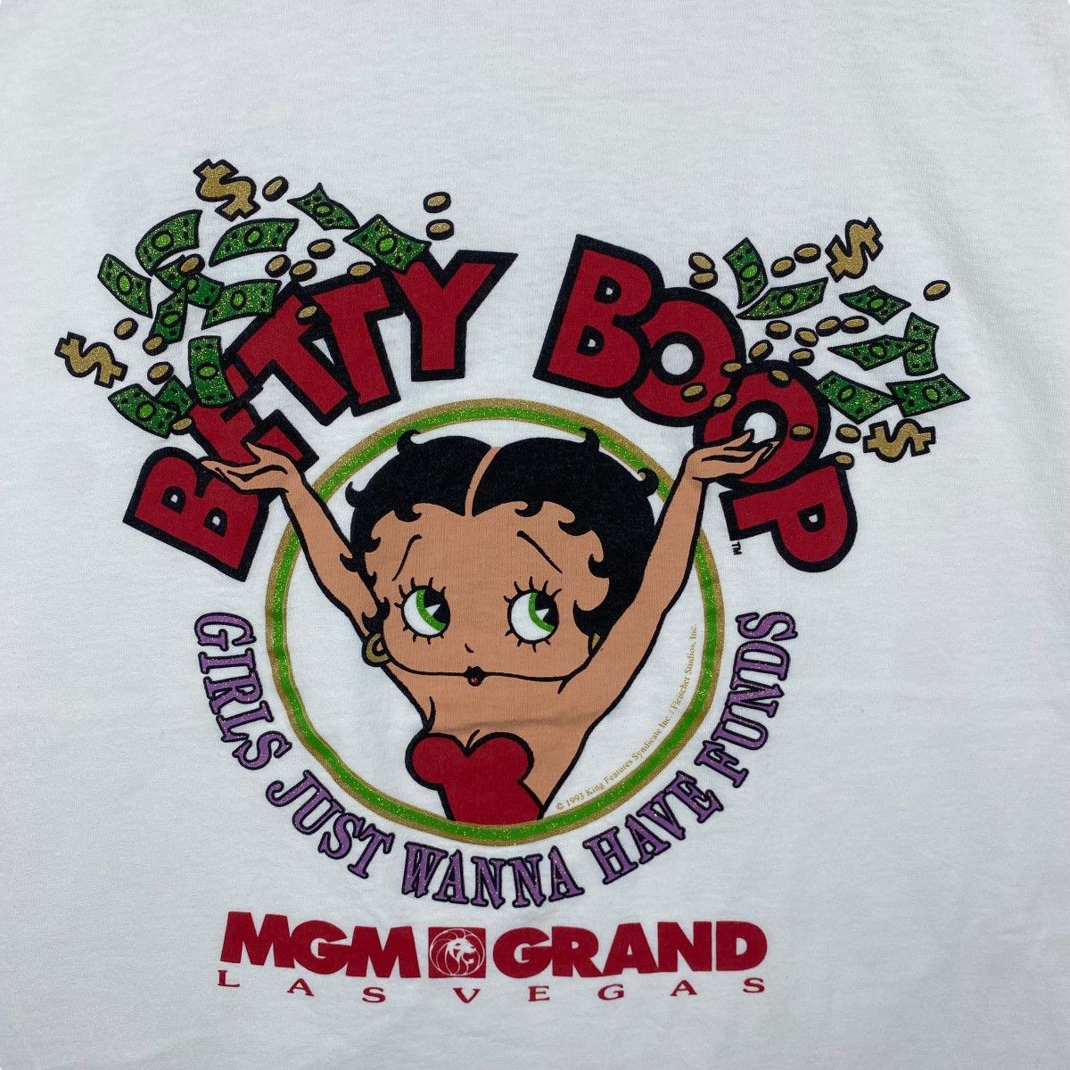 Cartoon Network Vintage 90's BETTY BOOP Mgm Grand Las Vegas Cartoon Tee Size US XL / EU 56 / 4 - 2 Thumbnail