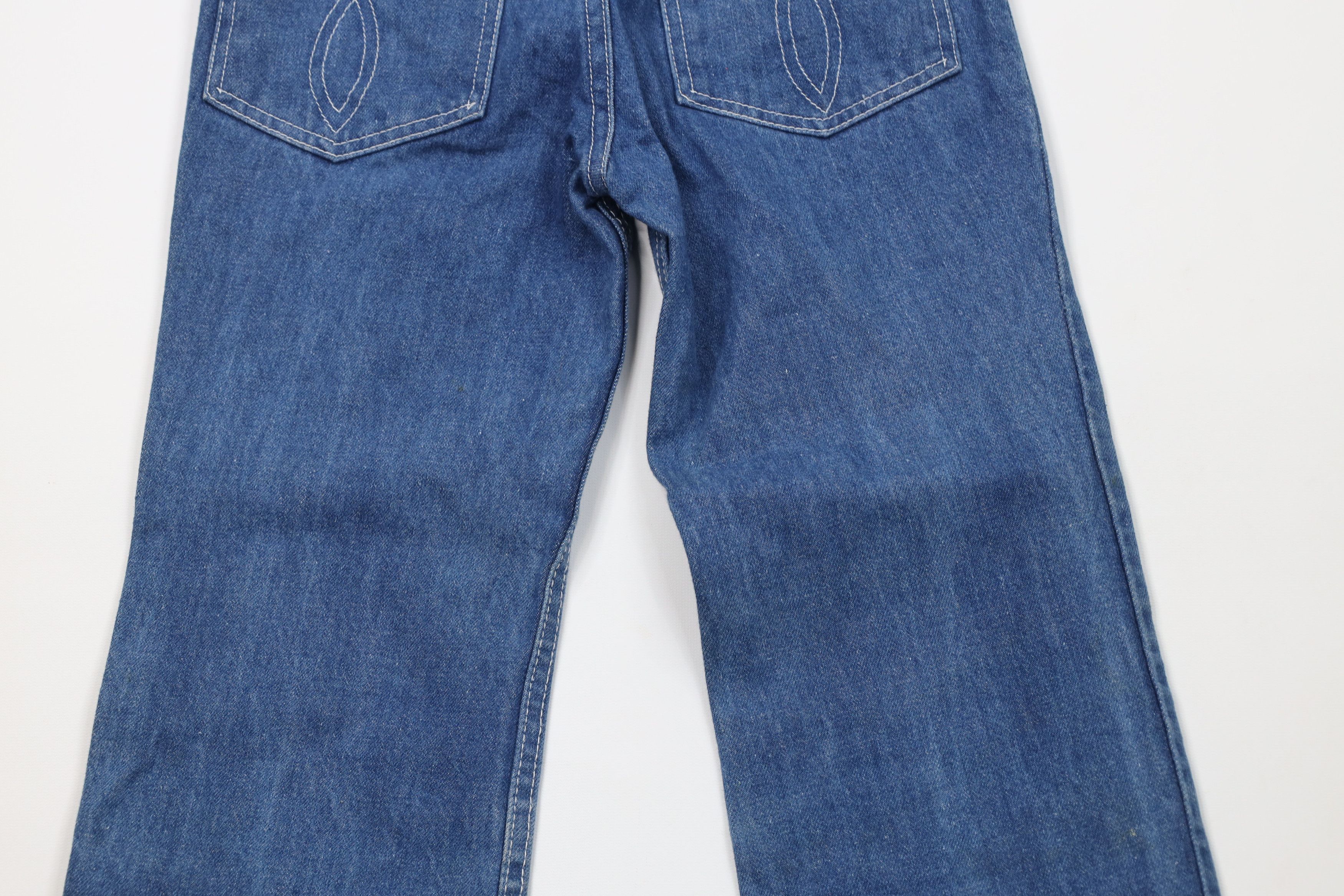 Vintage Vintage 70s Streetwear Flared Wide Leg Denim Jeans Blue Size 26" / US 2 / IT 38 - 13 Thumbnail