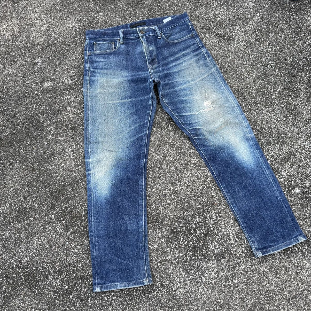 Japanese Brand VINTAGE JAPANESE DENIM MUD WASHED RIPPEP JEAN PANTS Size US 32 / EU 48 - 2 Thumbnail