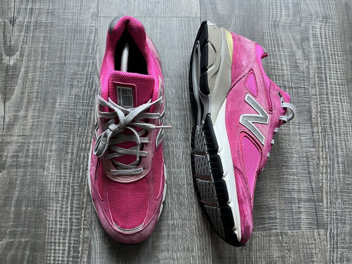 New Balance × Vintage NEW BALANCE • 990V4 "2018 Pink Ribbon" (12M) Size US 12 / EU 45 - 8 Thumbnail