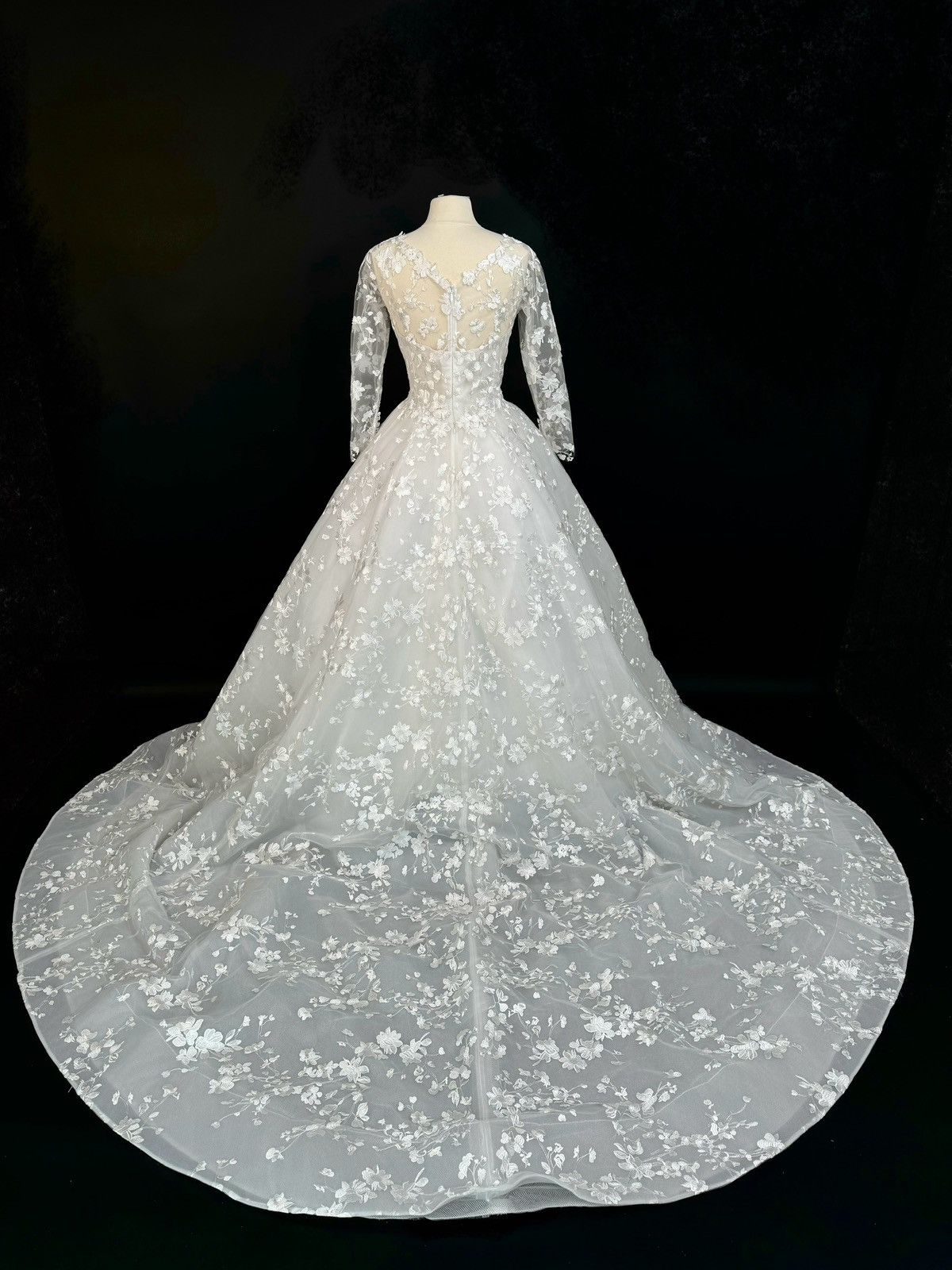Other Preloved US 16-18 Anna Augusta Embroidered Lace Bridal Gown Size XXL / US 16-18 / IT 52-54 - 9 Thumbnail