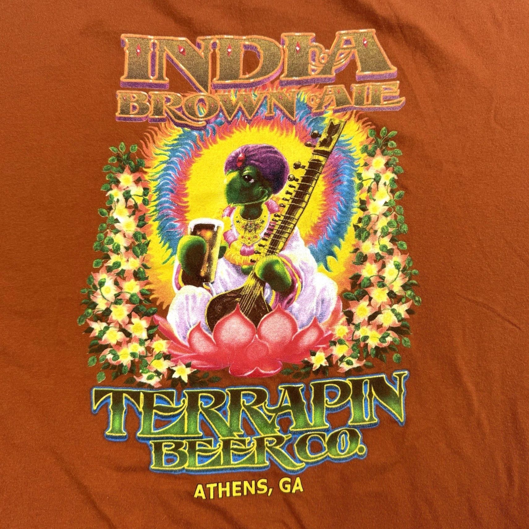 Vintage VINTAGE Beer Shirt Adult L Orange Turtle Nature Y2K Hippie Brown Ale Mens Shirt Size US L / EU 52-54 / 3 - 2 Thumbnail