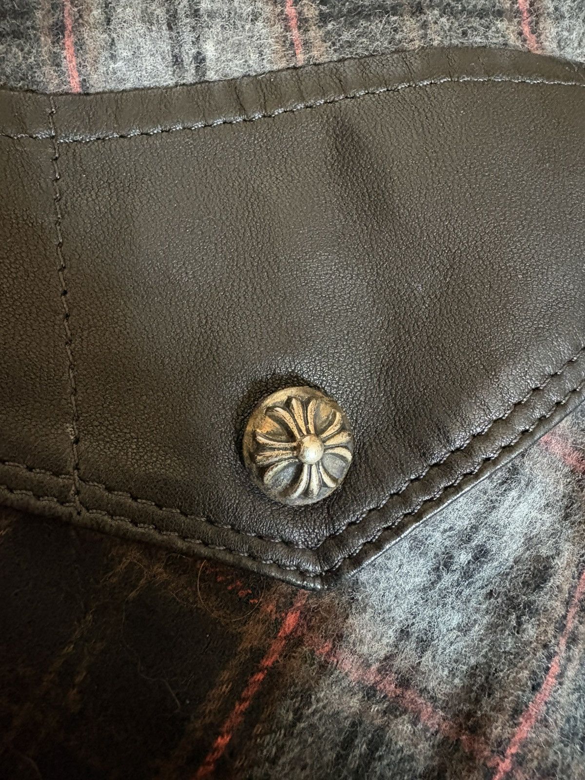 Chrome Hearts Chrome Hearts Leather Patch Flannel Size US S / EU 44-46 / 1 - 6 Thumbnail