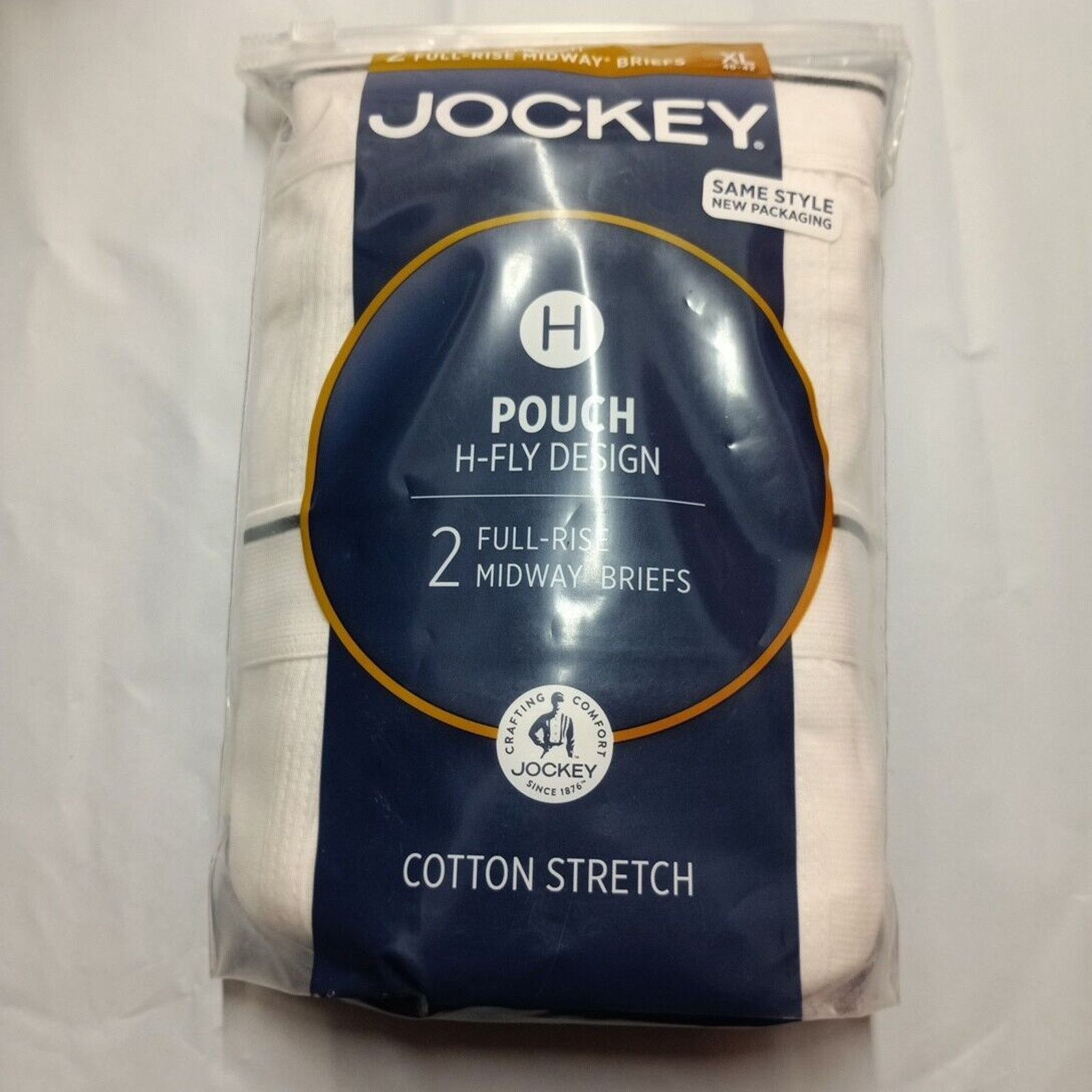 Jockey Jockey Men's Pouch 2 Midway Briefs White Size XL (40-42) Size 40 - 1 Thumbnail