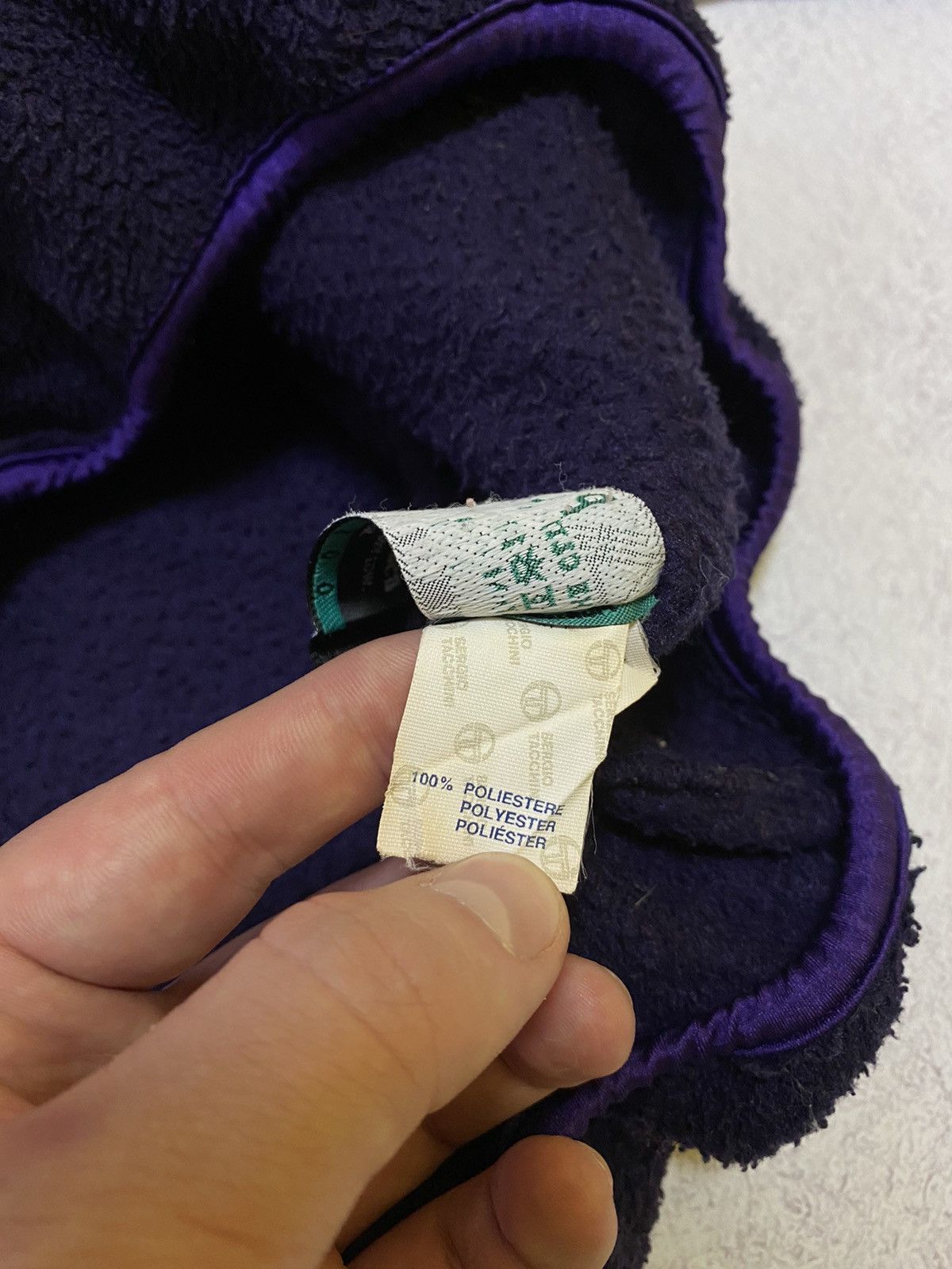 Sergio Tacchini Vintage Sergio Tacchini Purple Fleece Jacket Size US L / EU 52-54 / 3 - 8 Thumbnail