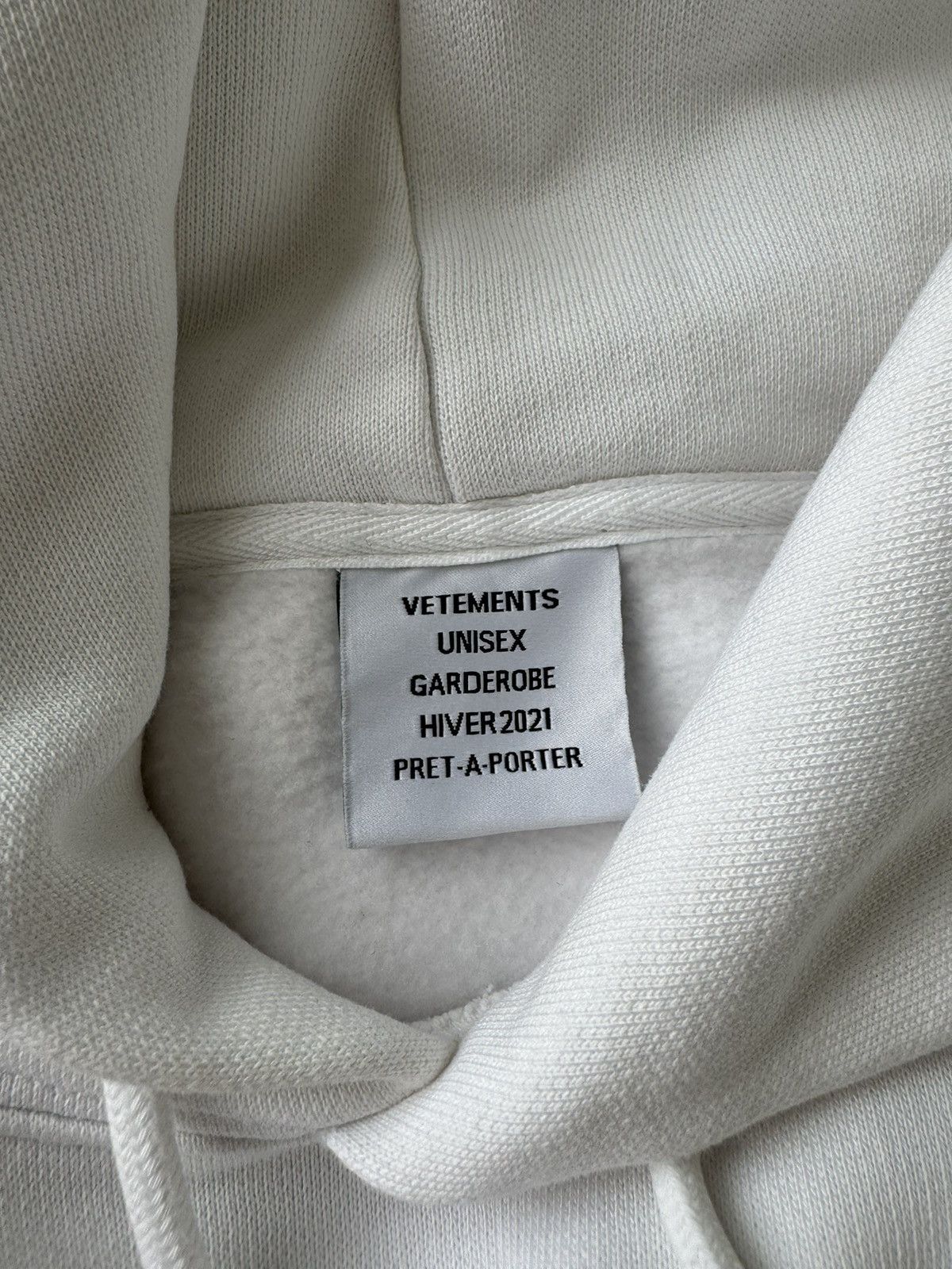 Vetements Vetements Logo-print cotton-blend hooded sweatshirt Size US M / EU 48-50 / 2 - 5 Thumbnail