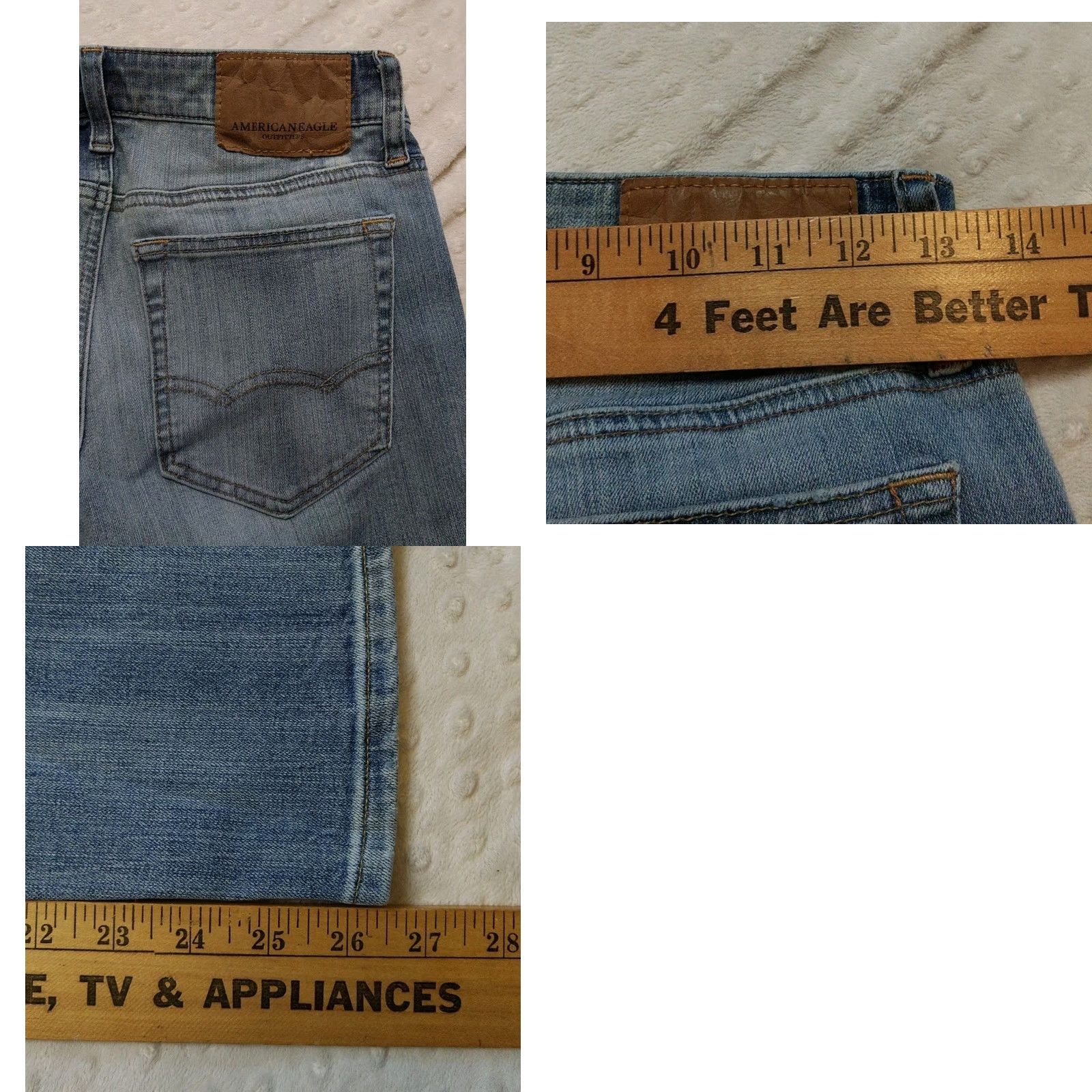 American Eagle Outfitters American Eagle Outfitters Jeans Women Skinny 26 Regular 28 Inseam Blue Denim Stretch Distressed 4 Extreme Flex 80s 90s Grunge City Fashion Size 26" / US 2 / IT 38 - 8 Thumbnail