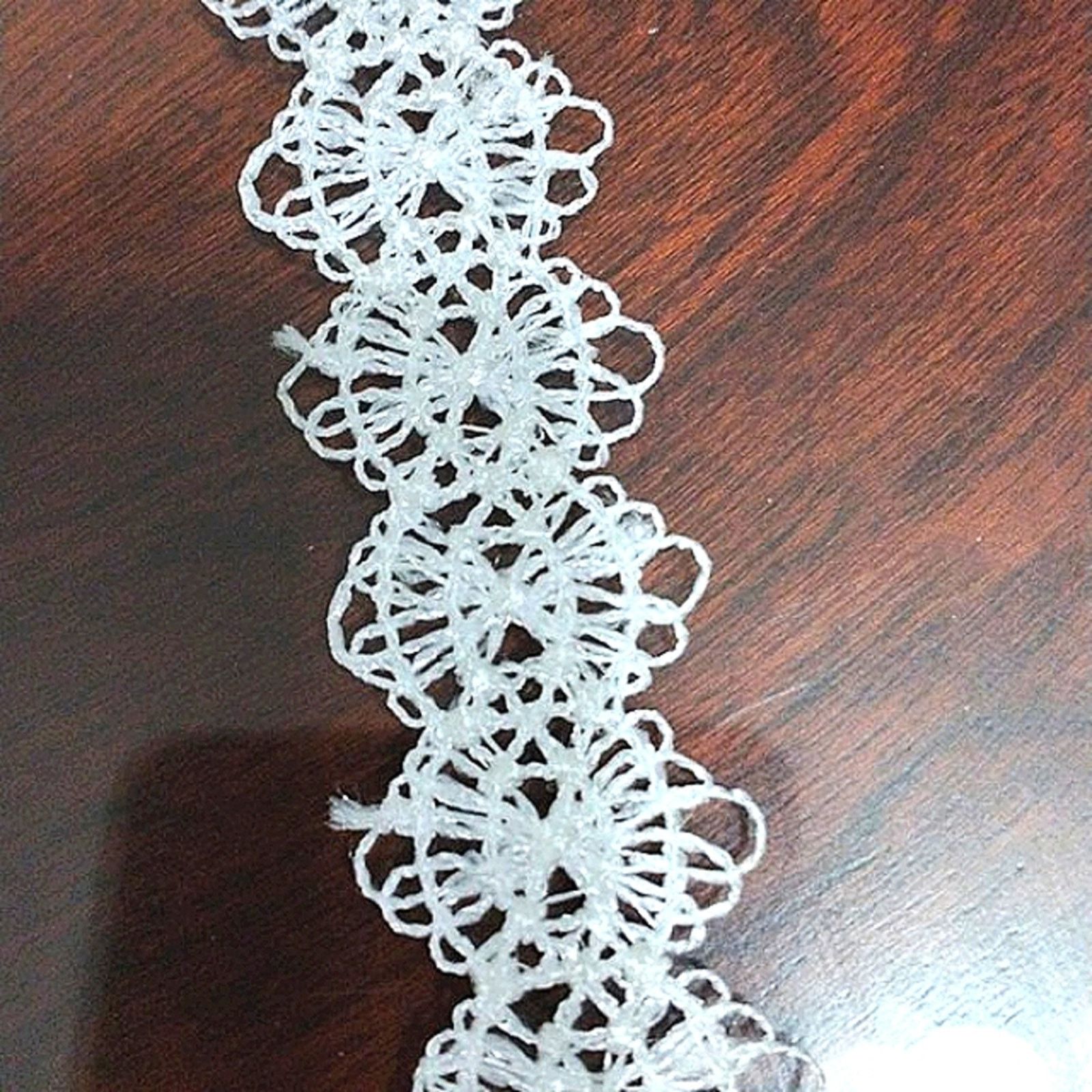 Other Eyelet Lace Choker Necklace WHITE Wedding Bridal Romantic Size ONE SIZE - 14 Thumbnail