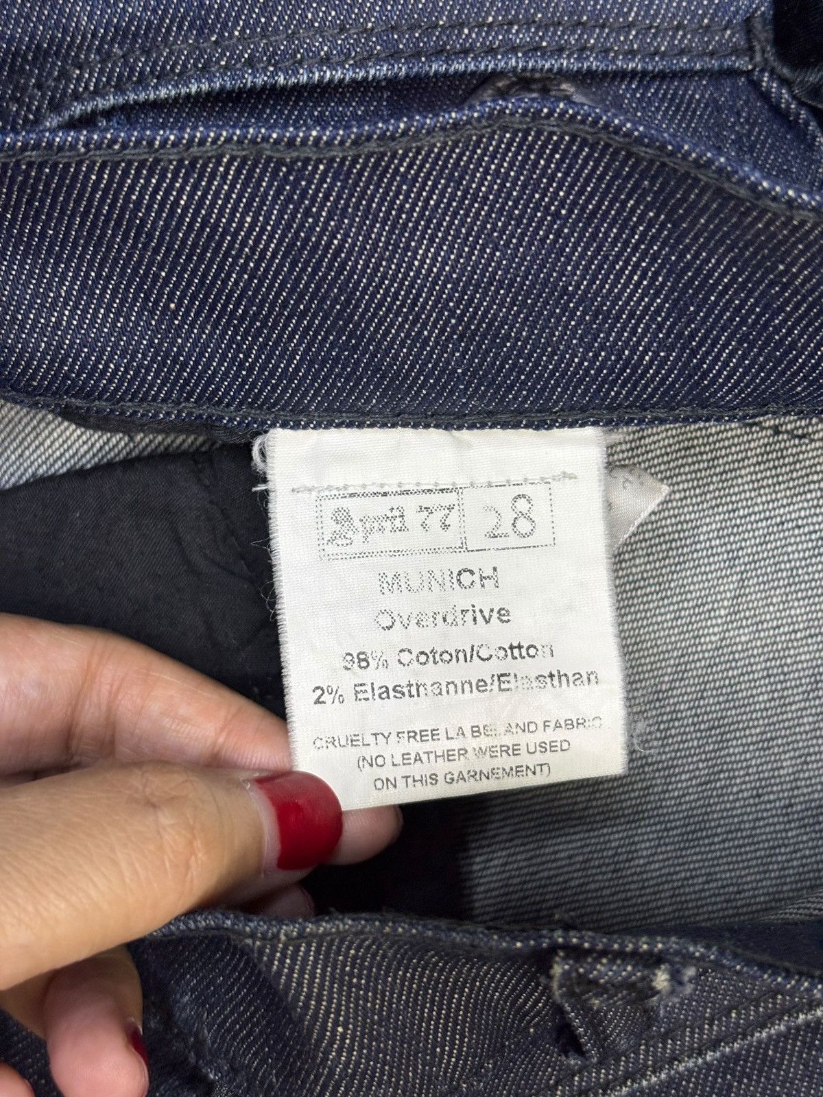 Japanese Brand Vintage April 77 Waxed Denim Size 30" / US 8 / IT 44 - 10 Thumbnail