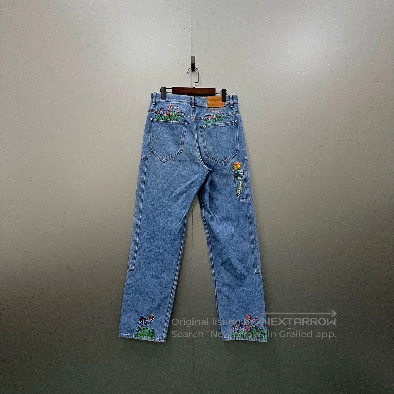 Louis Vuitton louis vuitton floral embroidered denim pants. Size 31" - 2 Thumbnail