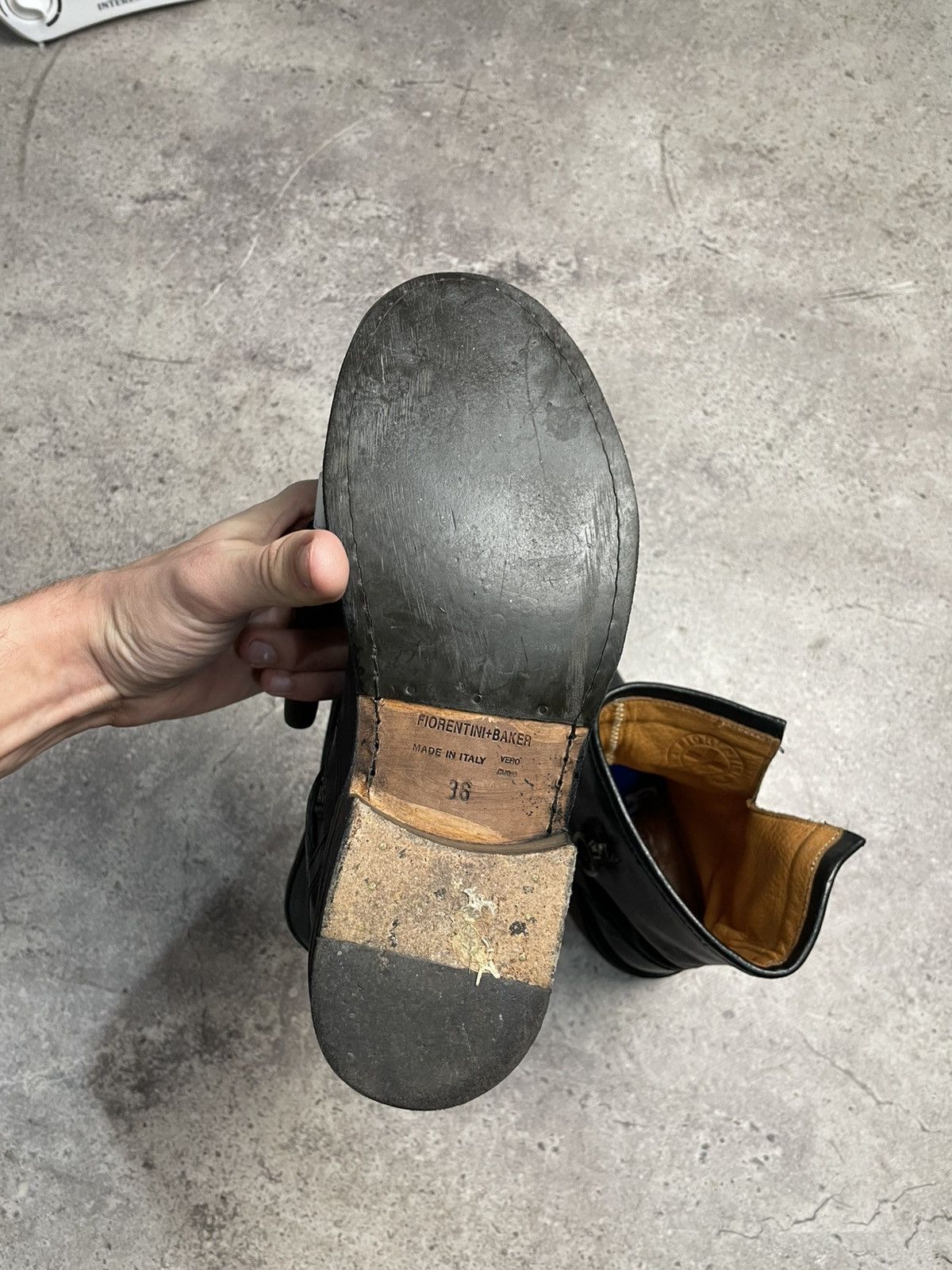 Fiorentini + Baker Fiorentini + Baker Eternity Eli Black Leather Ankle Boots Size US 6 / IT 36 - 9 Thumbnail