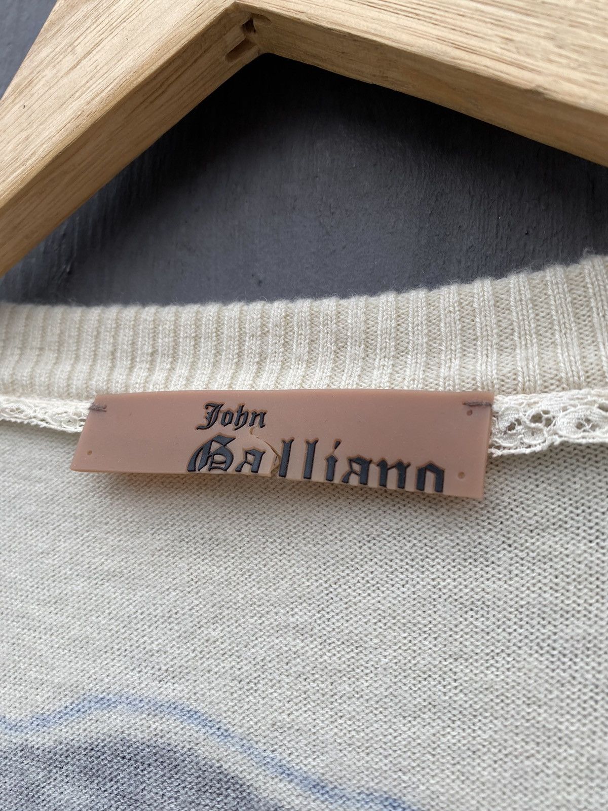 John Galliano × Vintage John Galliano wool cardigan back two face print size L Rare Size US L / EU 52-54 / 3 - 7 Thumbnail