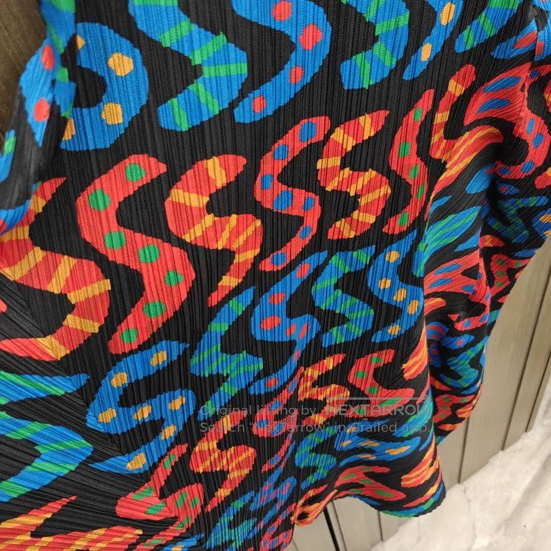 Issey Miyake Issey Miyake Color Block Dress Size L / US 10 / IT 46 - 2 Thumbnail
