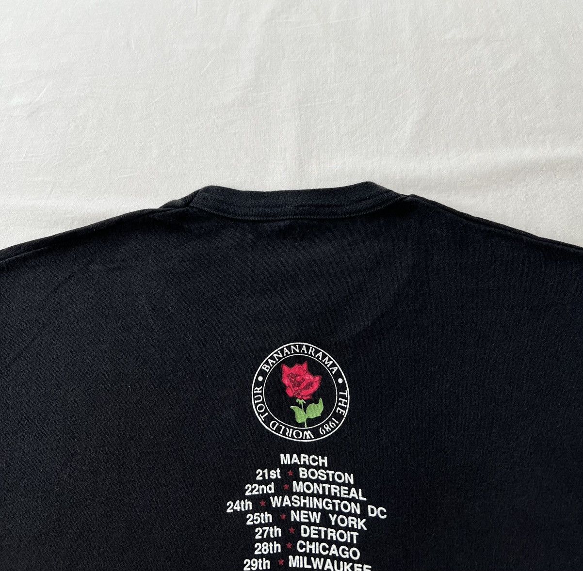Band Tees Vintage 1989 Bananarama World Tour Pop Band Black T-shirt Size US L / EU 52-54 / 3 - 12 Thumbnail