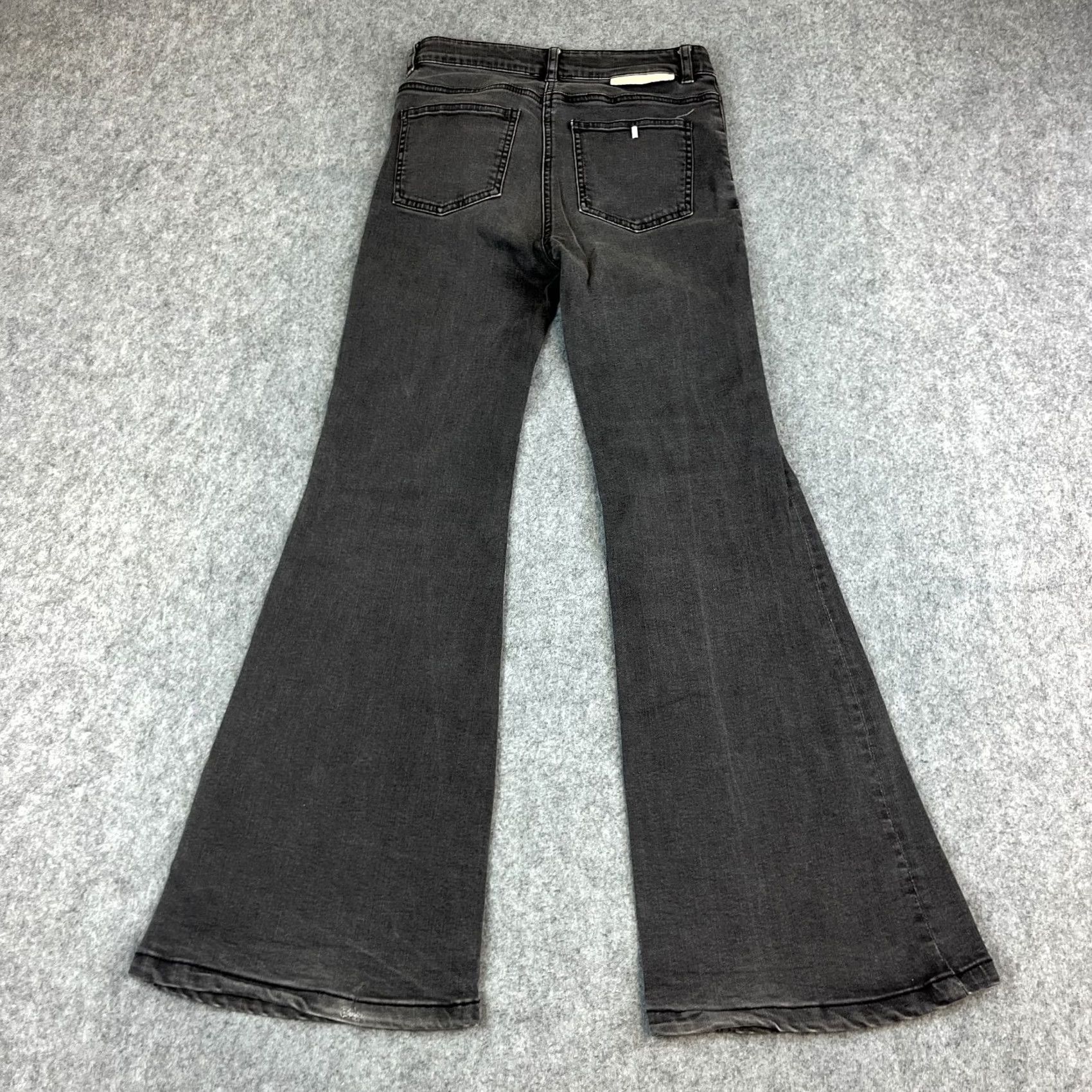 Stella McCartney Stella McCartney Jeans Flared 26 27 UK 6 High Waist 70s Style Love Spell Grey Denim Cotton Elastane Women** Size 28" / US 6 / IT 42 - 2 Thumbnail