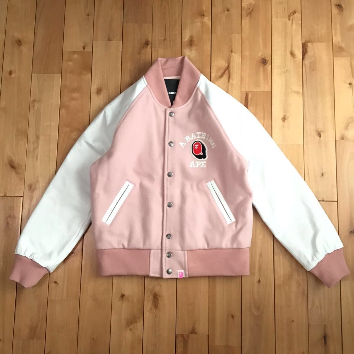 Bape × Nigo NFS Exclusive Sleeve Leather varsity jacket BAPE ape NIGO Size S / US 4 / IT 40 - 2 Thumbnail