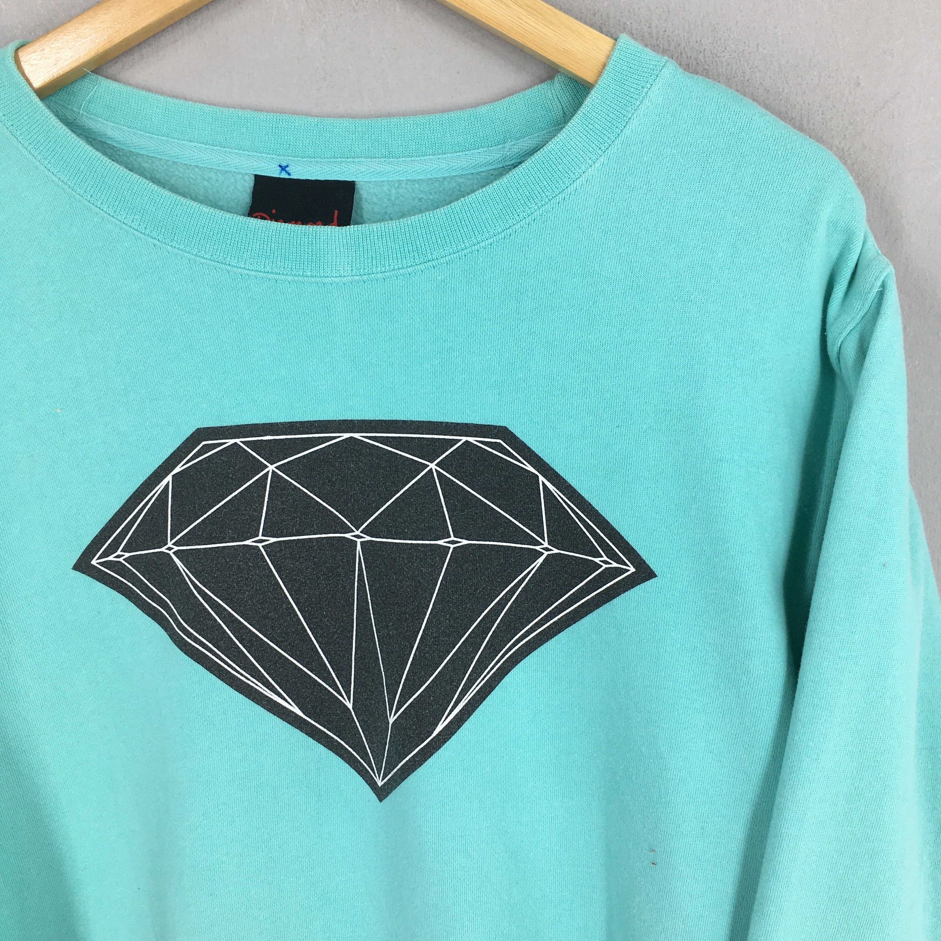 Diamond Supply Co. Vintage Y2K Diamond Supply Co Green Sweater Medium Size US M / EU 48-50 / 2 - 2 Thumbnail