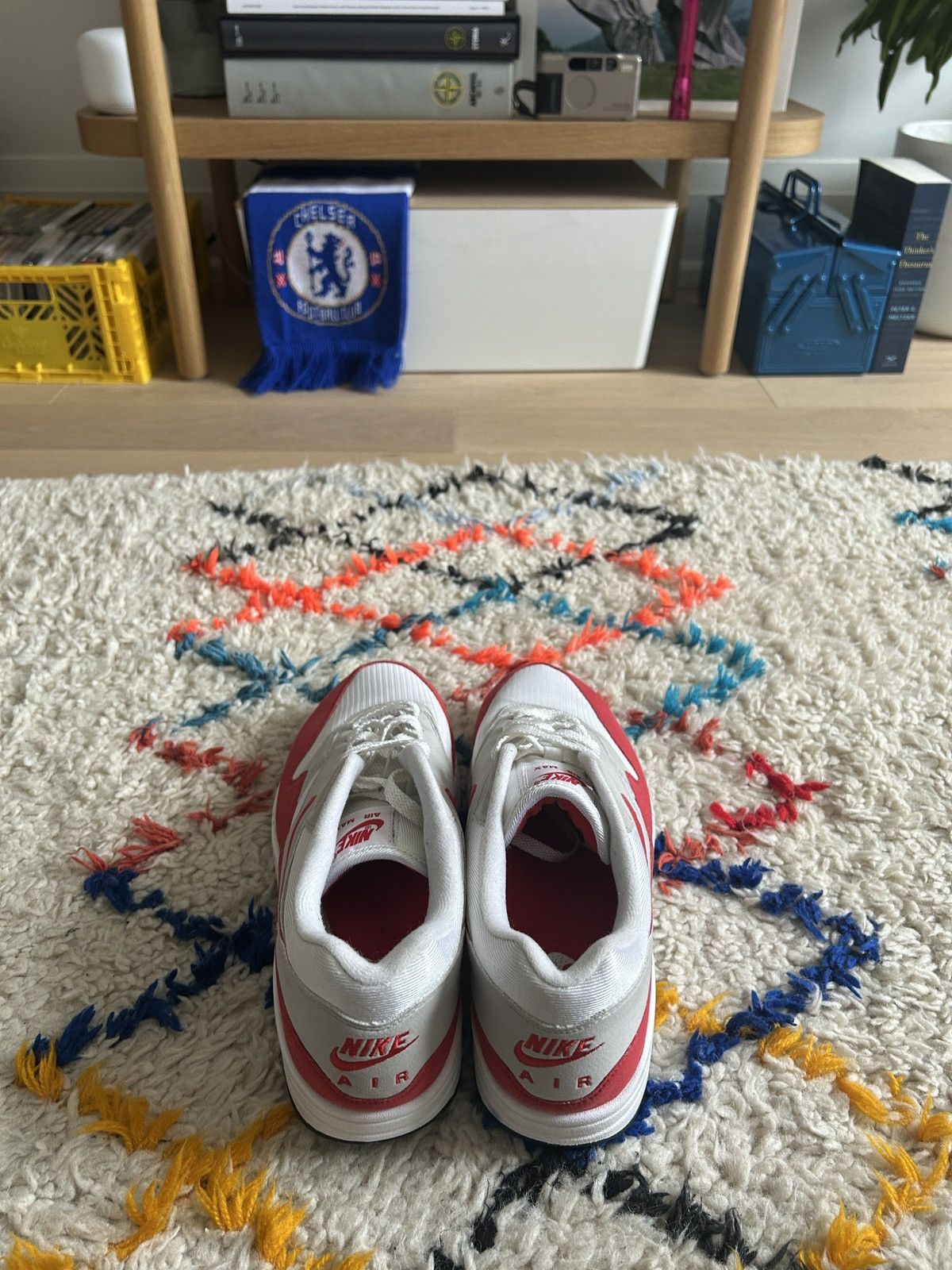 Nike Nike Air Max 1 Anniversary University Red 12US Size US 12 / EU 45 - 3 Thumbnail