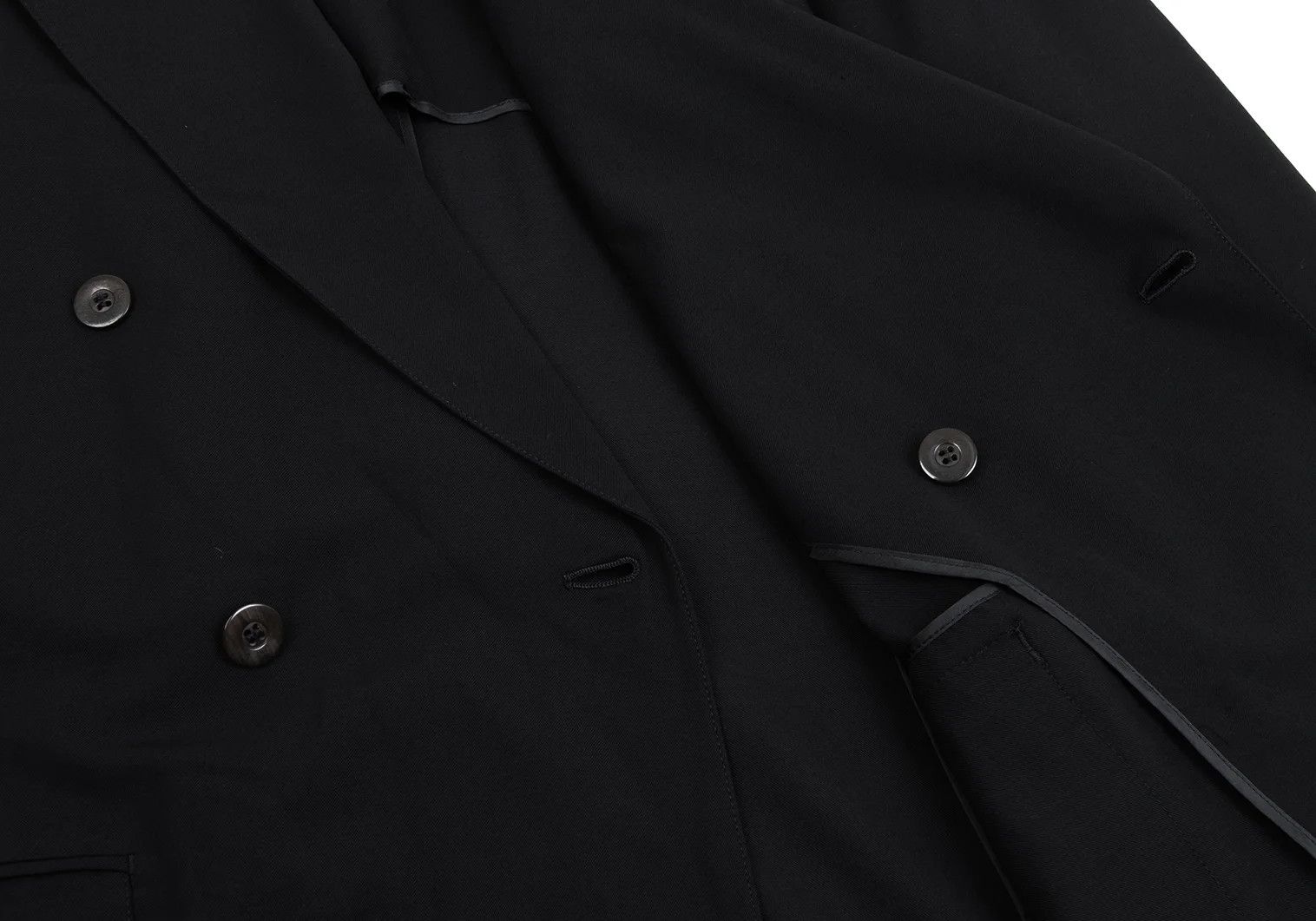 Jean Paul Gaultier Wool Big Lapel Double Jacket in Black Size 48 Size US M / EU 48-50 / 2 - 12 Thumbnail