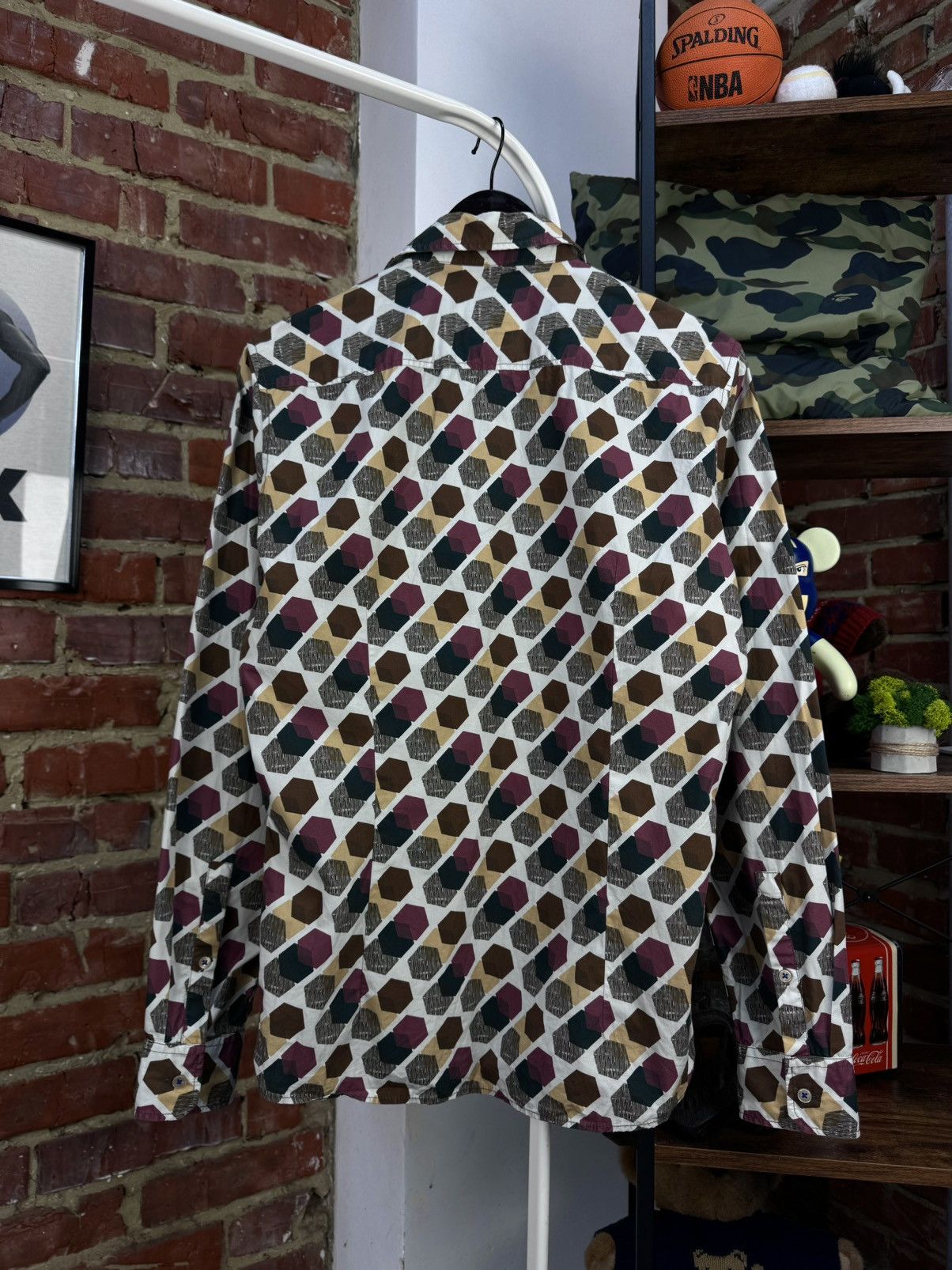 Joop! JOOP Hanjo-W Printed Geometric Long Sleeve Shirt Size US S / EU 44-46 / 1 - 9 Thumbnail