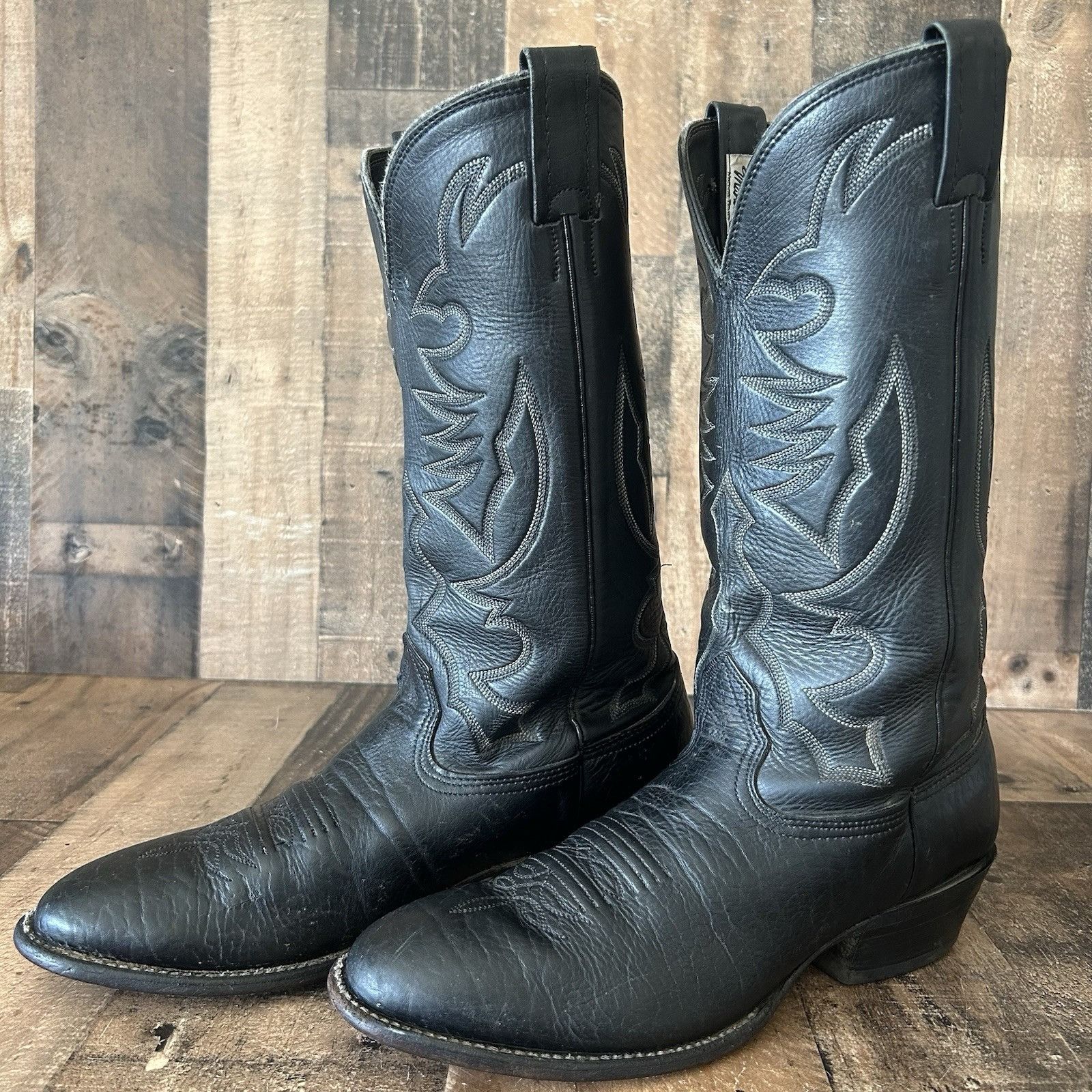 Larry Mahan Larry Mahan Vintage Bullhide Cowboy Boots Mens 11 B Size US 11 / EU 44 - 1 Thumbnail