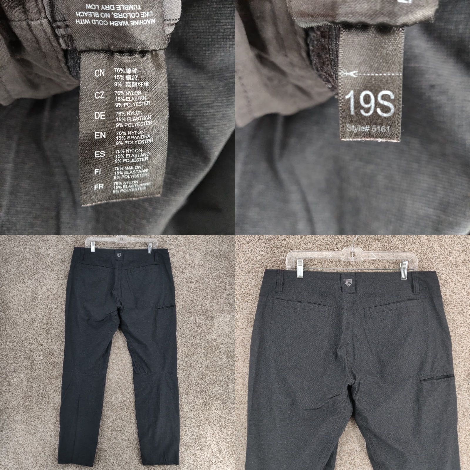 Vintage Kuhl Deceptr Pants Mens 36x32 Gray Chino Stretch Nylon Polyester Spandex Canvas 5-Pocket Regular Size US 36 / EU 52 - 9 Thumbnail