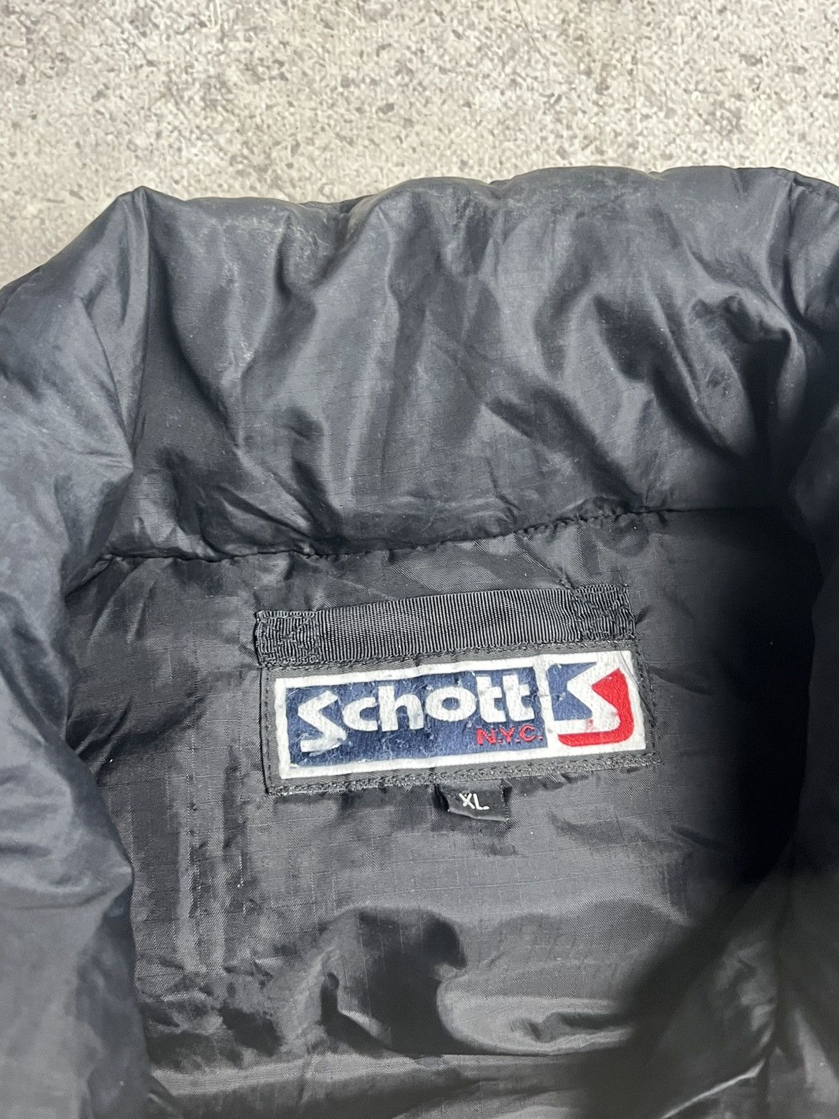 Schott Vintage Schott Down Puffer Vest Size US L / EU 52-54 / 3 - 5 Thumbnail