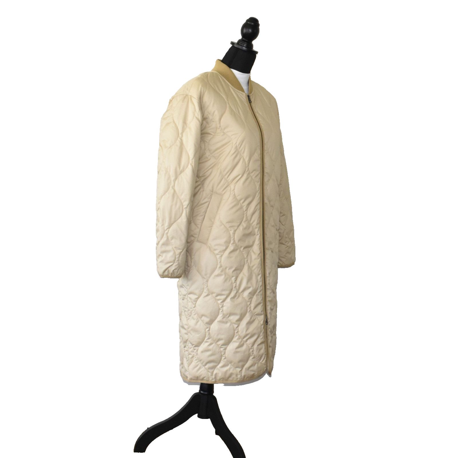 Everlane EVERLANE ReNew Gold/Tan Long Primaloft Puffer Jacket Sz XXS Size XXS / US 00 / IT 34 - 2 Thumbnail