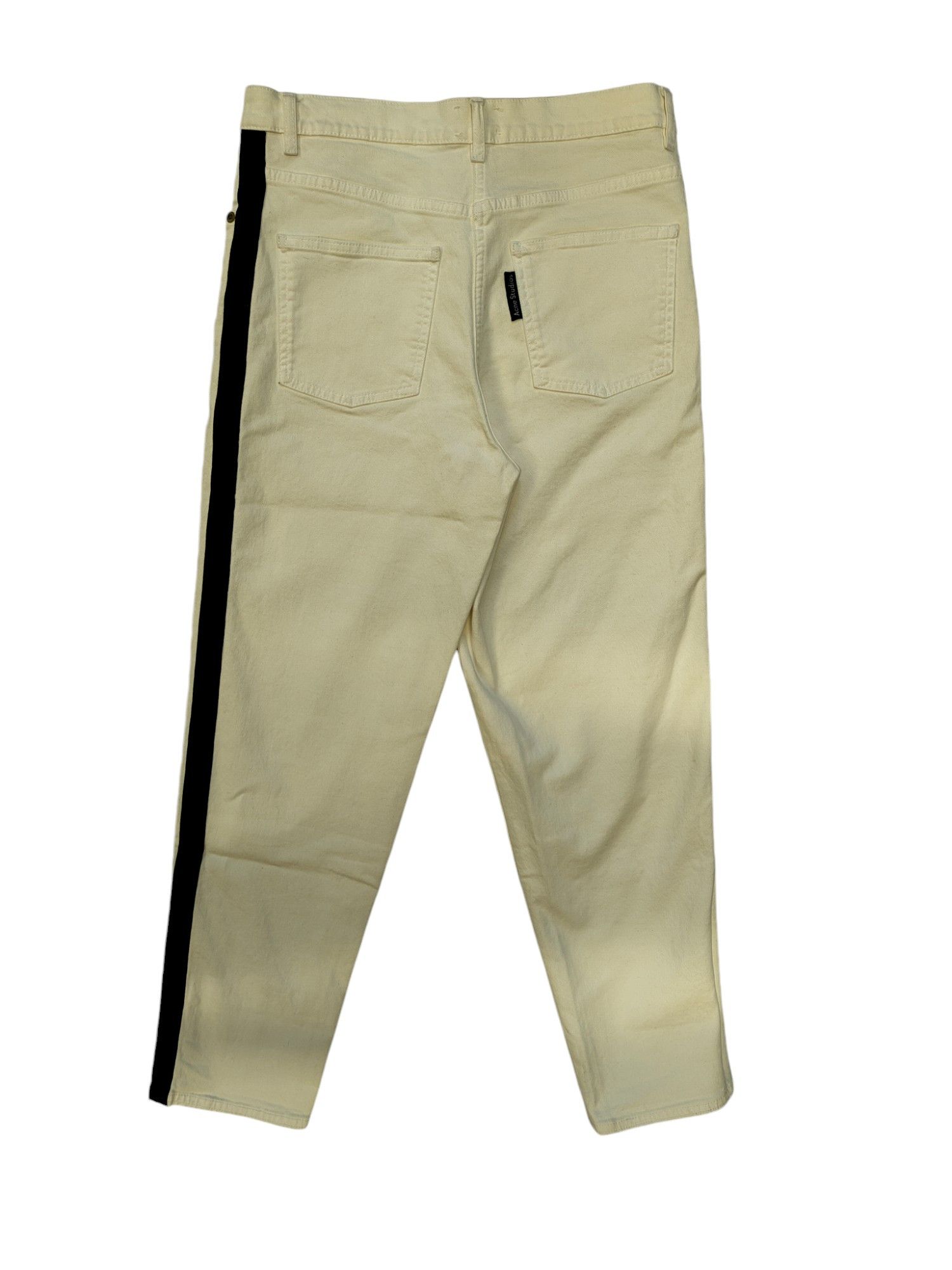 Acne Studios Straight Leg Jeans With Black Stripes On The Side Size 26" / US 2 / IT 38 - 2 Thumbnail