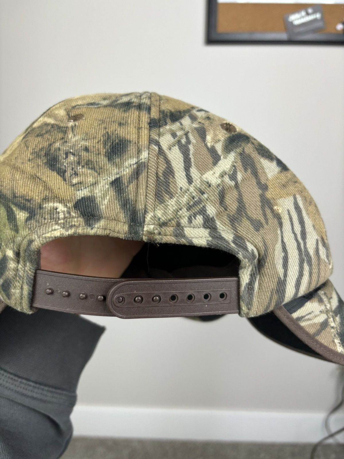 Realtree Vintage realtree camo mossy oak snapback cap with ear flaps Size ONE SIZE - 3 Thumbnail