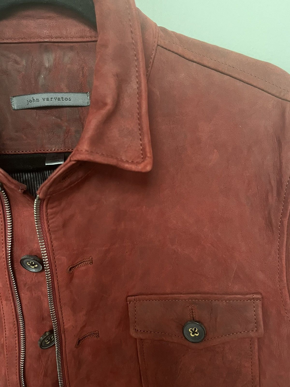 John Varvatos Burnished leather jacket. 38 Size US M / EU 48-50 / 2 - 6 Thumbnail