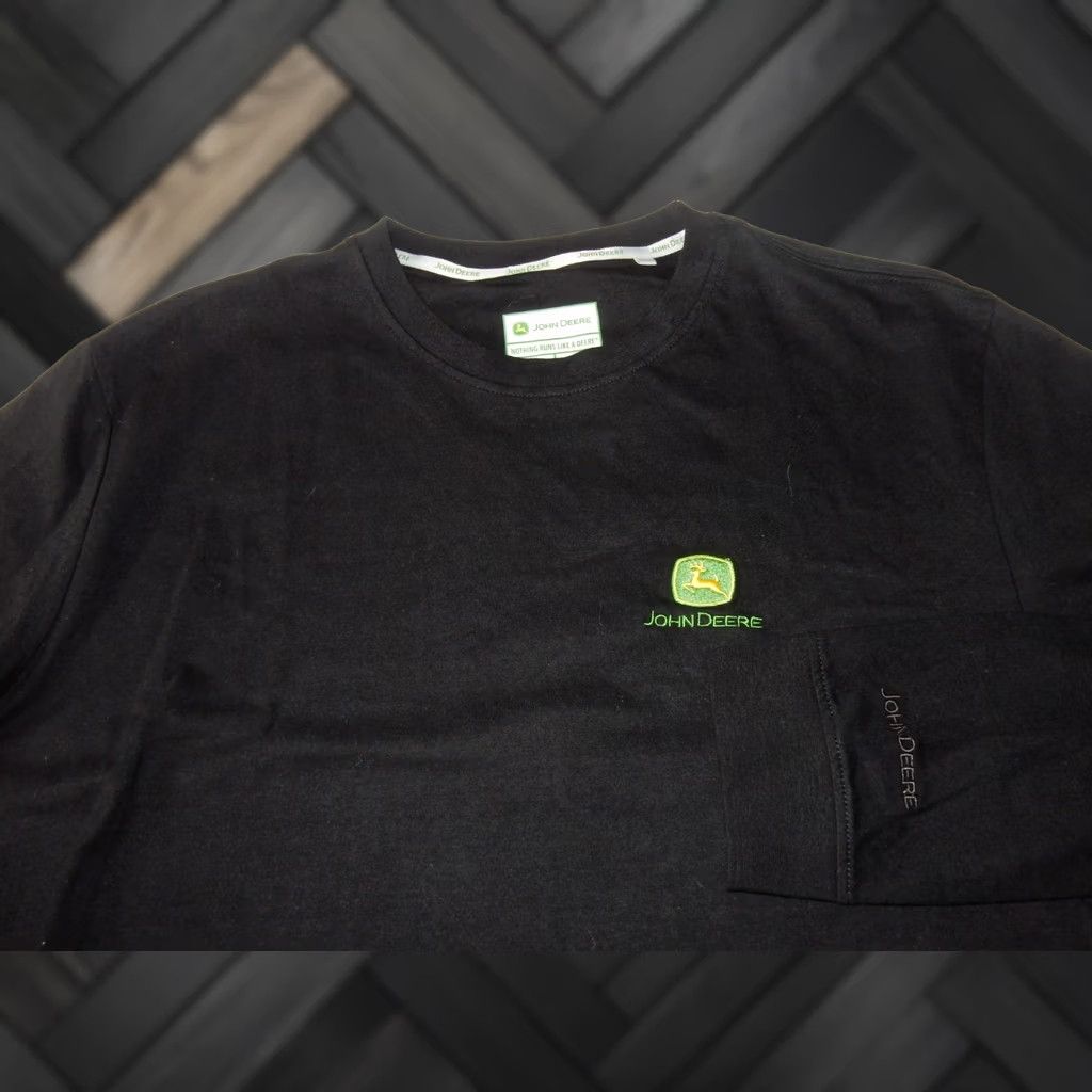 John Deere VINTAGE? John Deere Men T-Shirt XXL Black Cotton Long Sleeve 2XL Shirt Mens Size US XXL / EU 58 / 5 - 1 Thumbnail