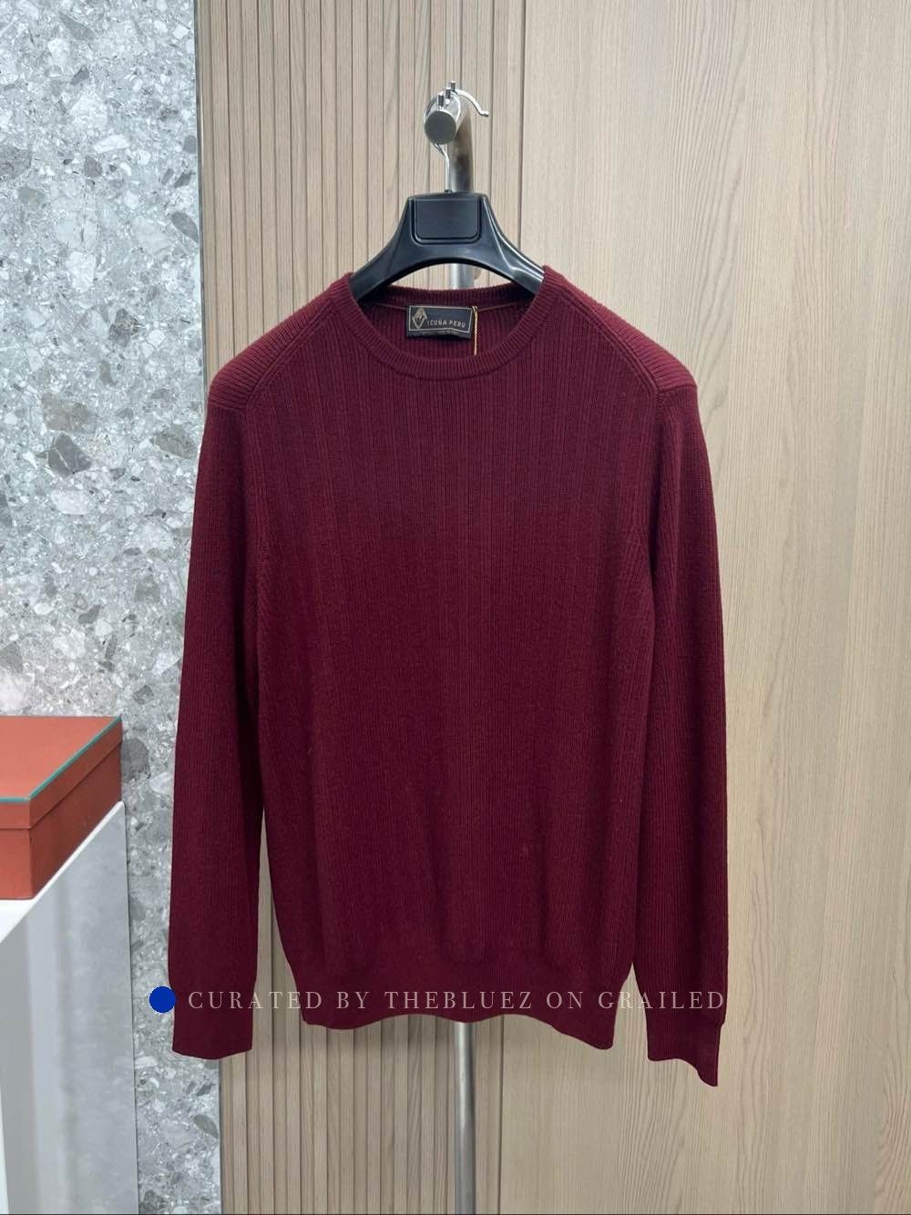 Loro Piana Red Long Sleeve Ribbed Sweater Size L Size US L / EU 52-54 / 3 - 1 Thumbnail