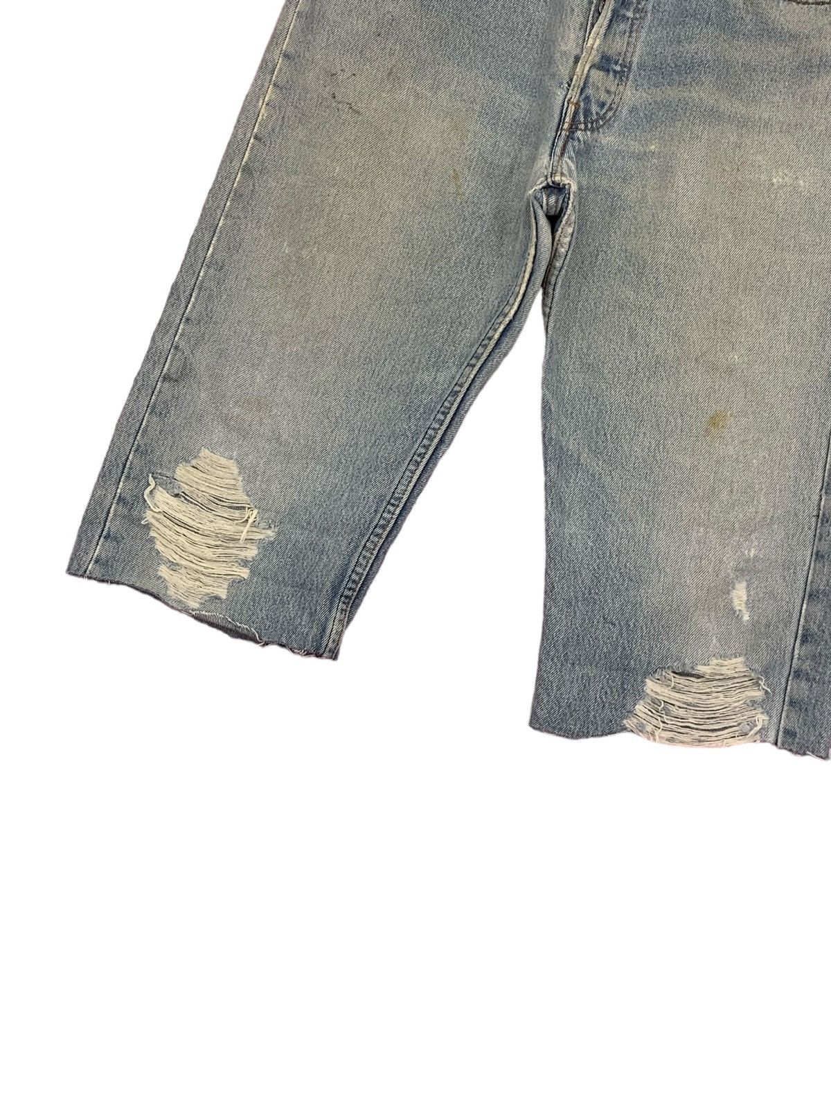 Levi's × Vintage Vintage USA Levis 501 Distressed Light Wash Short Size US 31 - 4 Thumbnail